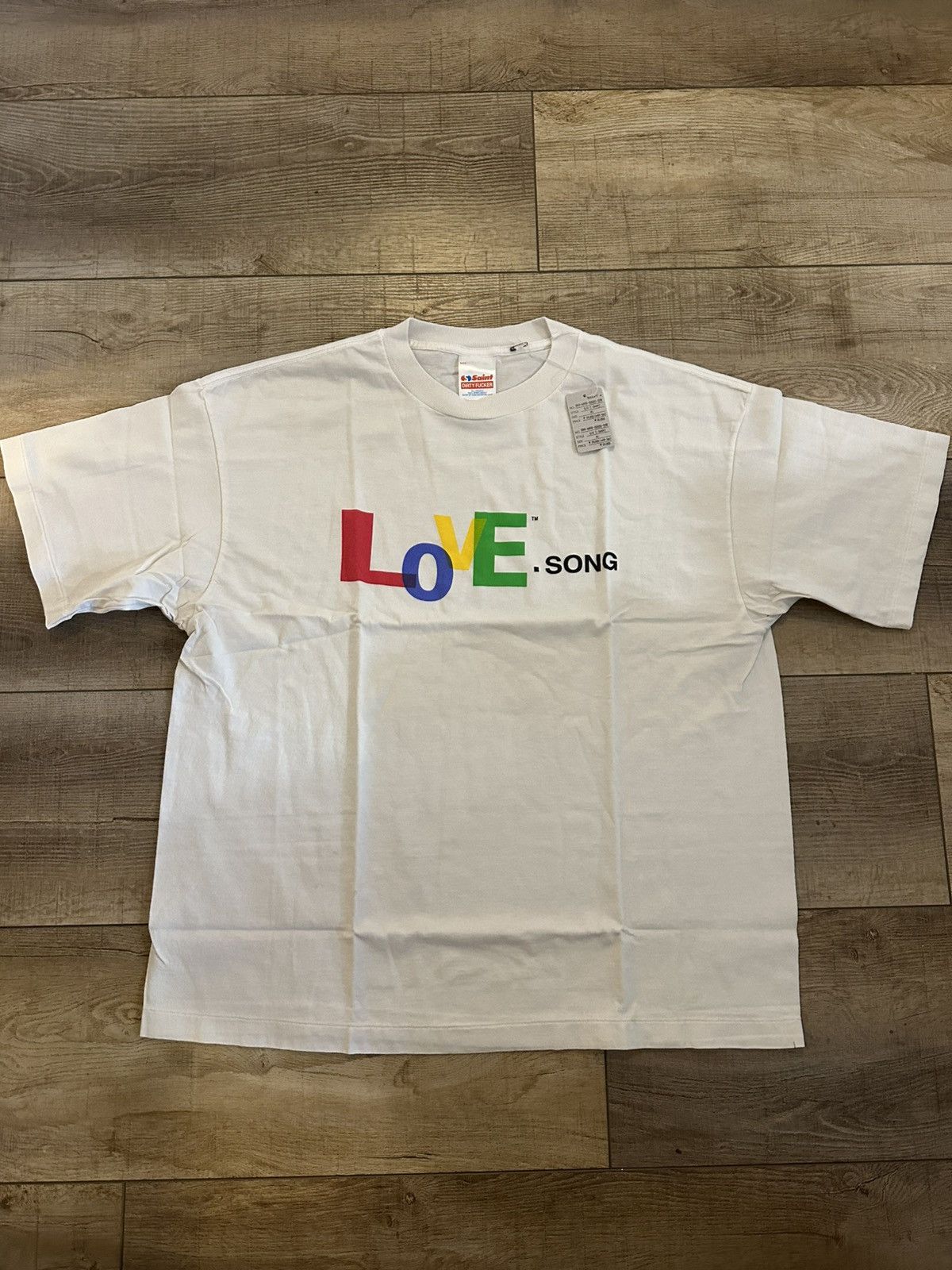 Saint Michael Saint Mxxxxxx Love Song Tee XL White NWT | Grailed