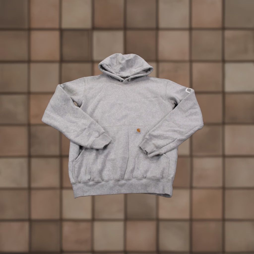 Carhartt Carhartt Hoodie Mens S Gray Relaxed Sweatshirt Work Logo Outdoor Pockets Hooded Thermal Shirt Mens Size US S / EU 44-46 / 1 - 1 Thumbnail