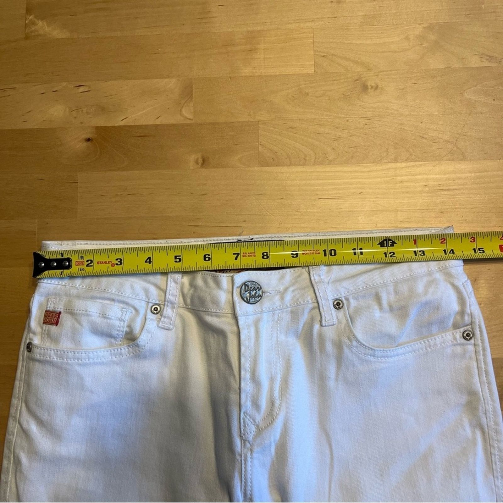 Other Dear John Women's Size 27 White Denim Jeans Regular Fit Size 27" / US 4 / IT 40 - 6 Thumbnail