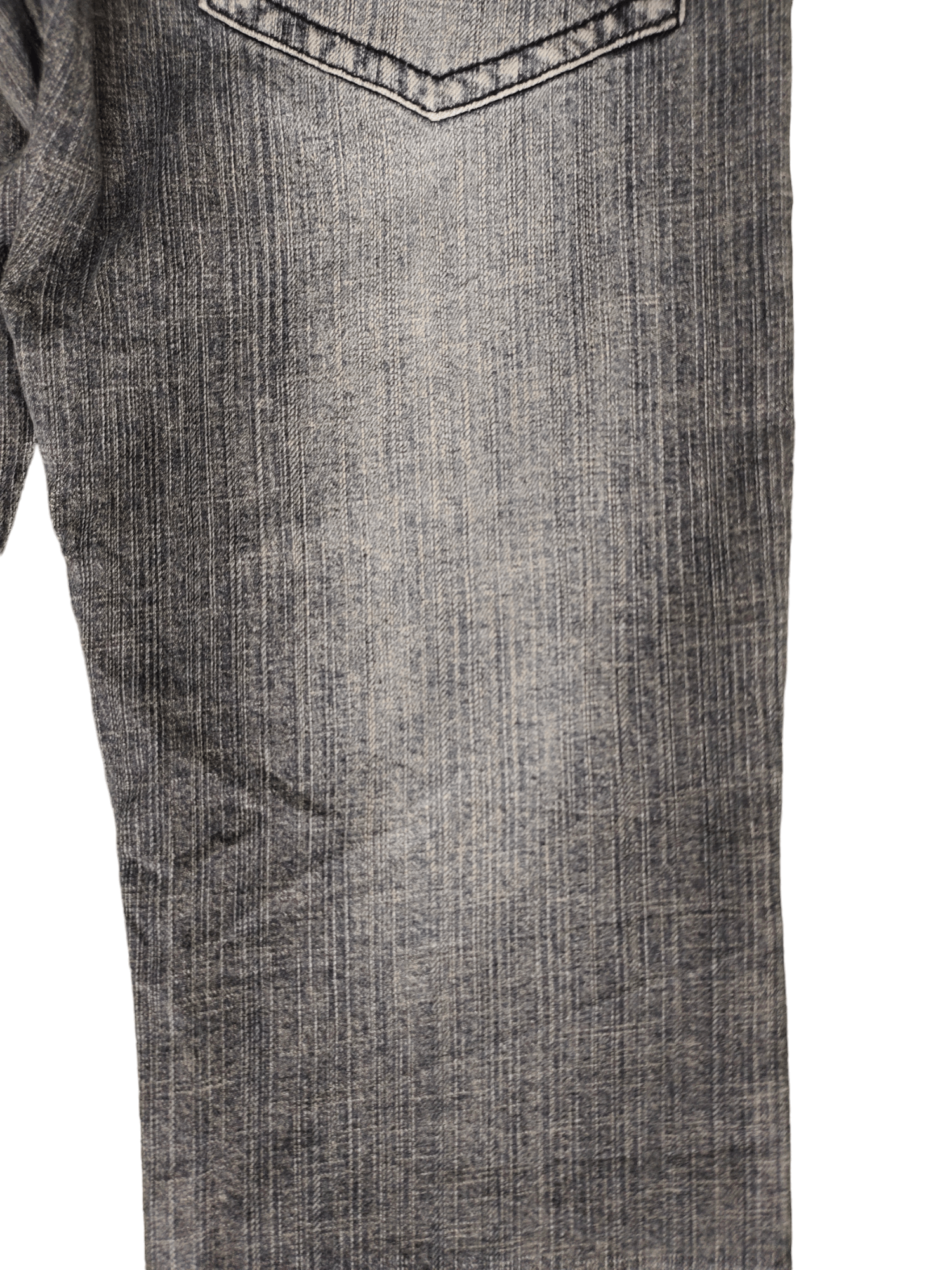 If Six Was Nine Flare Jeans Nylaus Distress Faded Boot Cut Y2k Mudmax Size US 29 - 16 Thumbnail