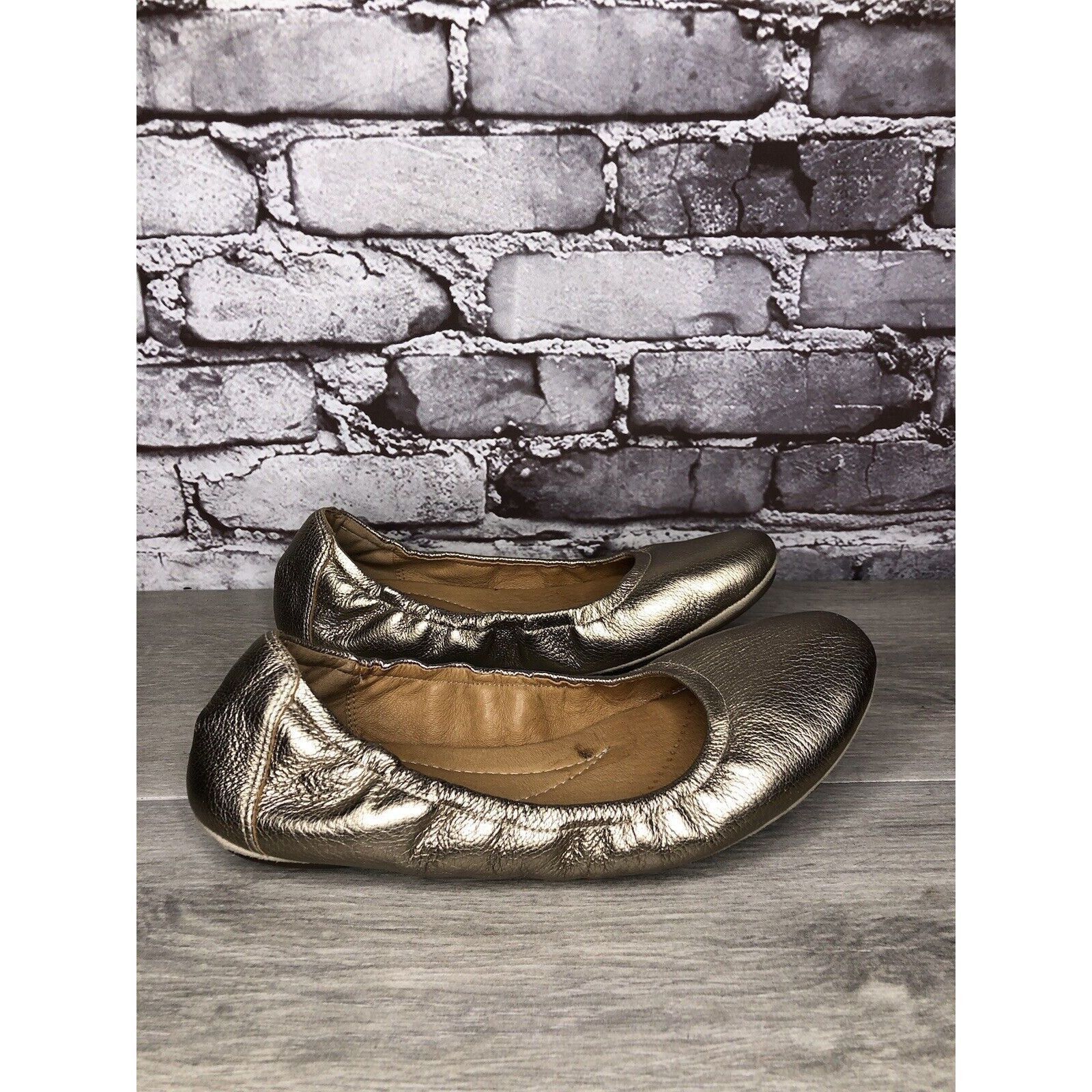 Clarks Clarks Artisan Bronze Gold Leather Casual Ballet Flats Shoes Size US 8 / IT 38 - 18 Thumbnail