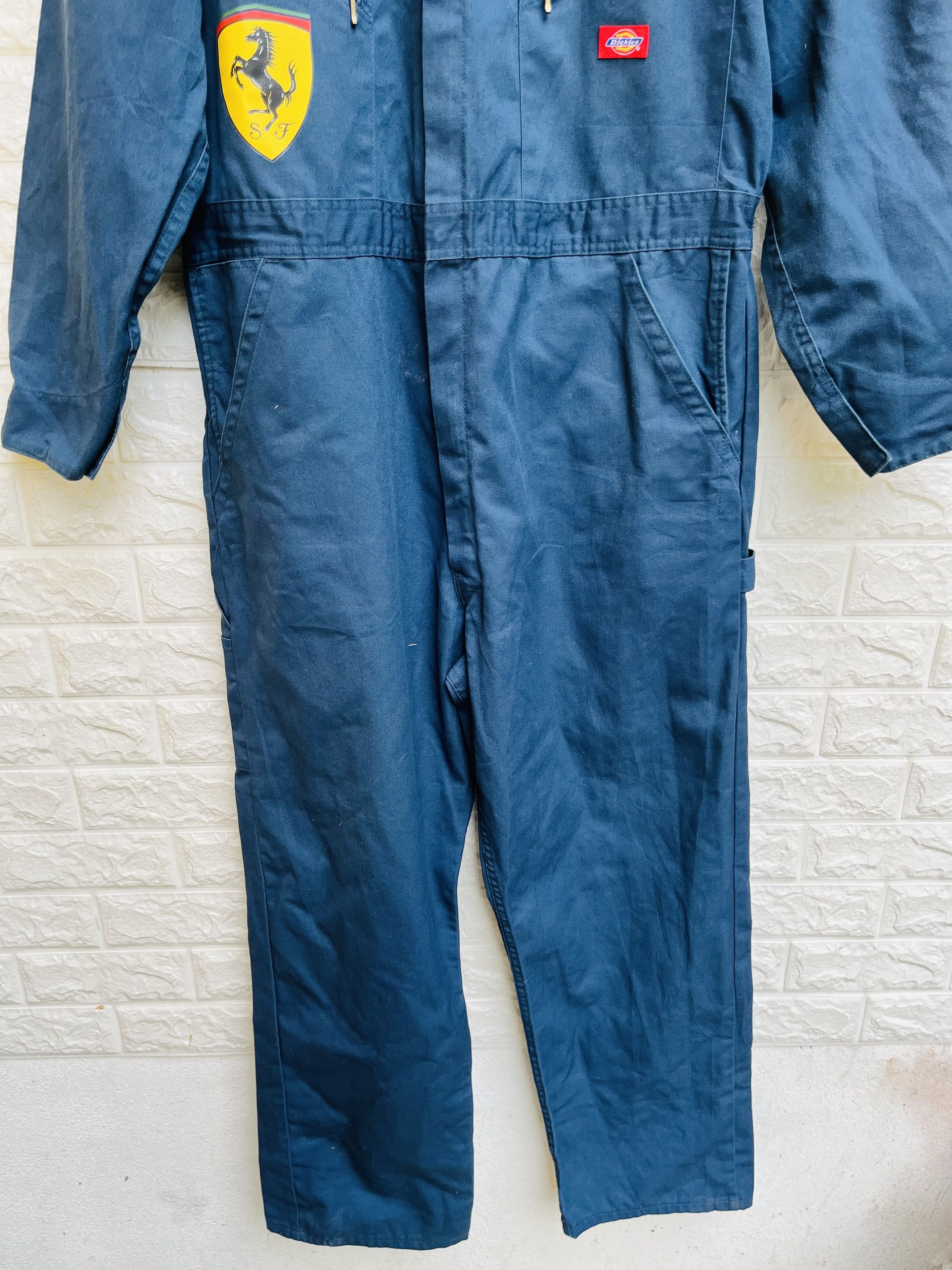 Dickies Vintage Dickies Ferrari Overall Designer Fashion Style Size US 33 - 4 Thumbnail