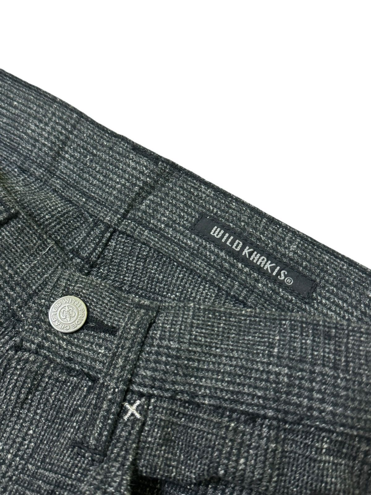 Japanese Brand FLARE WILD KHAKIS WOOL TROUSER PLAID PANT VTG Size US 28 / EU 44 - 7 Thumbnail