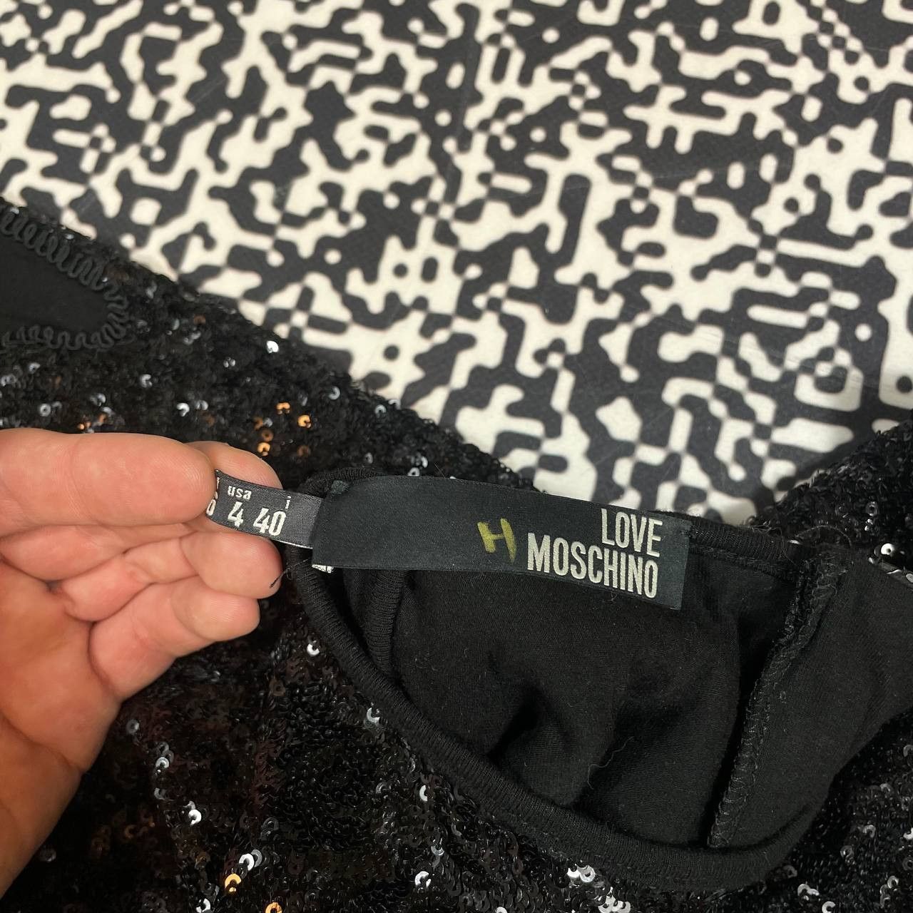 Moschino Vintage Y2K Moschino Luxury Streaks Logo Midi Dress Size S / US 4 / IT 40 - 17 Thumbnail