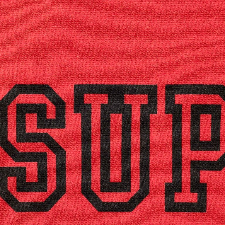 Supreme Supreme Red Collegiate Sleeve Hoodie Size US XL / EU 56 / 4 - 3 Thumbnail
