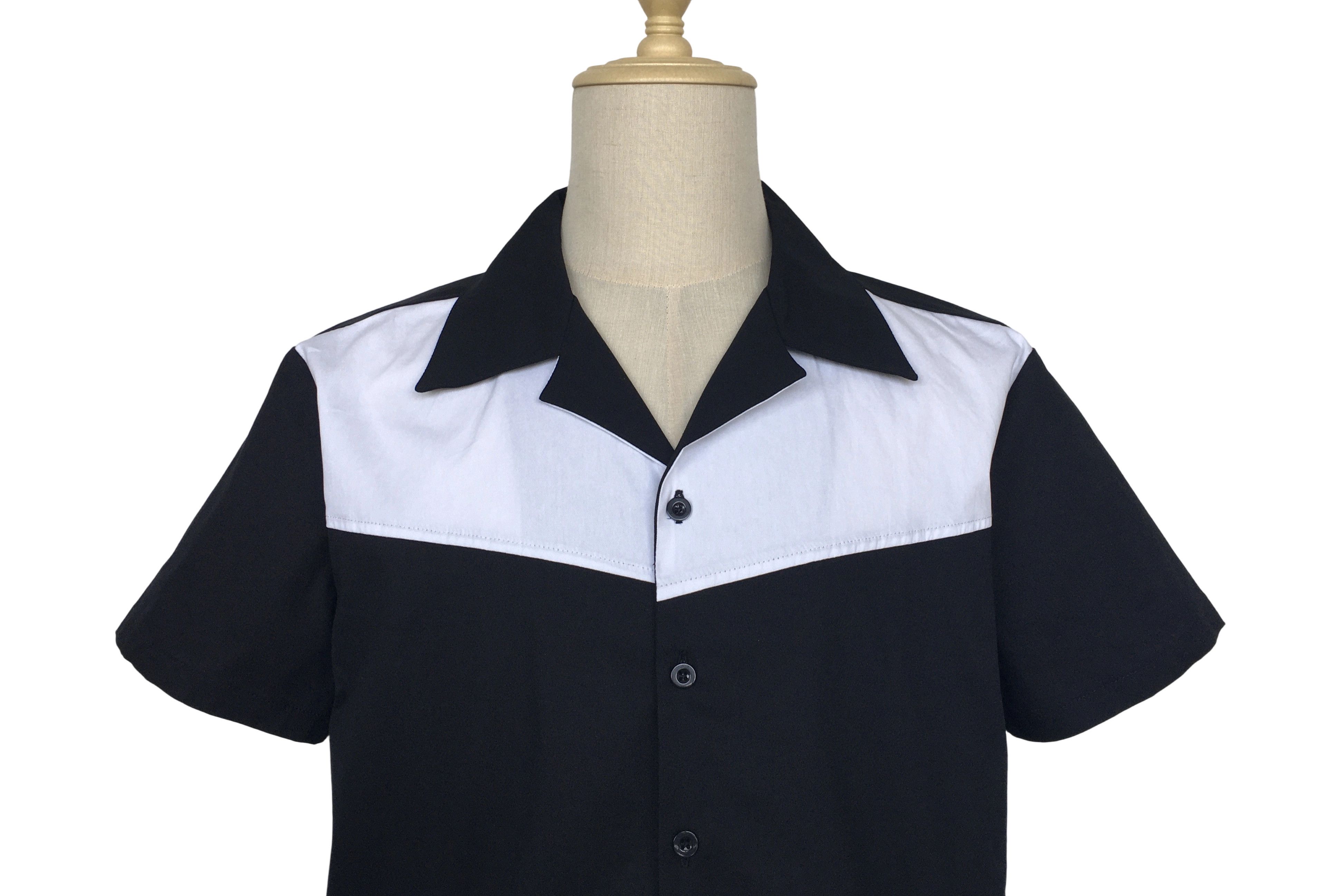 Other Black&White Men's Bowling Shirts Retro Style Club Wear Size US XL / EU 56 / 4 - 4 Thumbnail