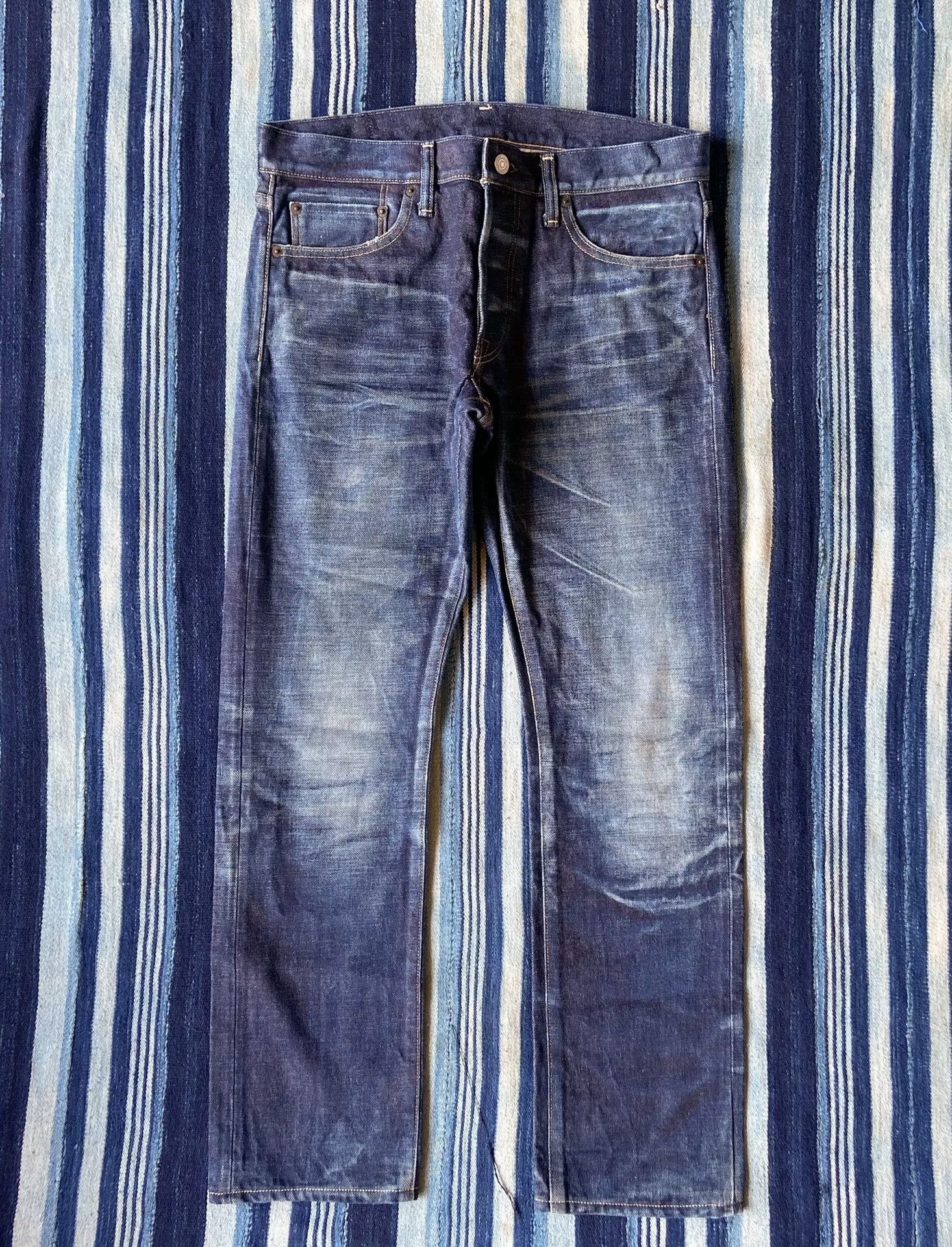 Vanquish washed vintage-style raw denim jeans Size US 31 - 1 Thumbnail