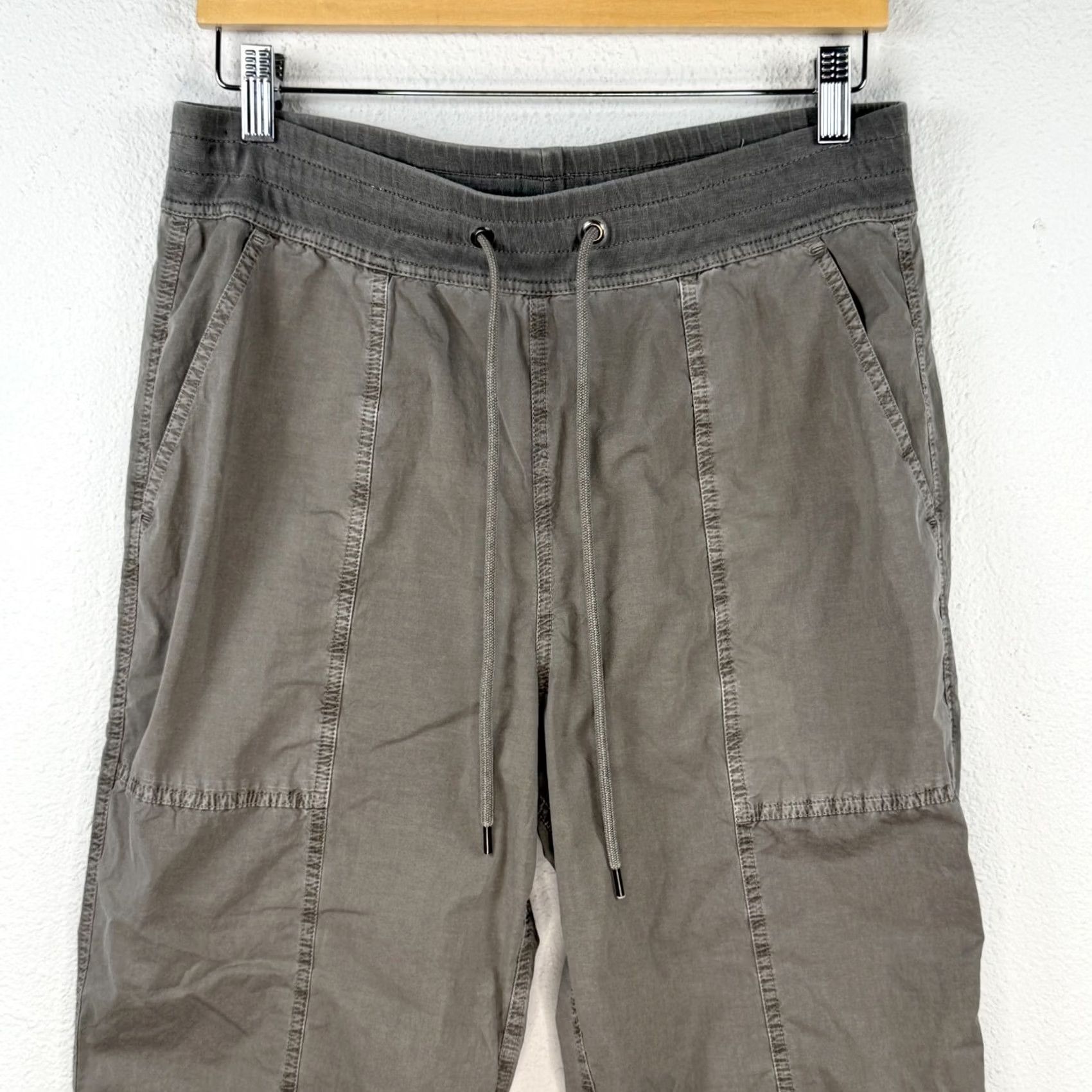 James Perse James Perse Grey Soft Cotton Drawstring Capri Pants Womens Size 2 Size 26" / US 2 / IT 38 - 4 Thumbnail