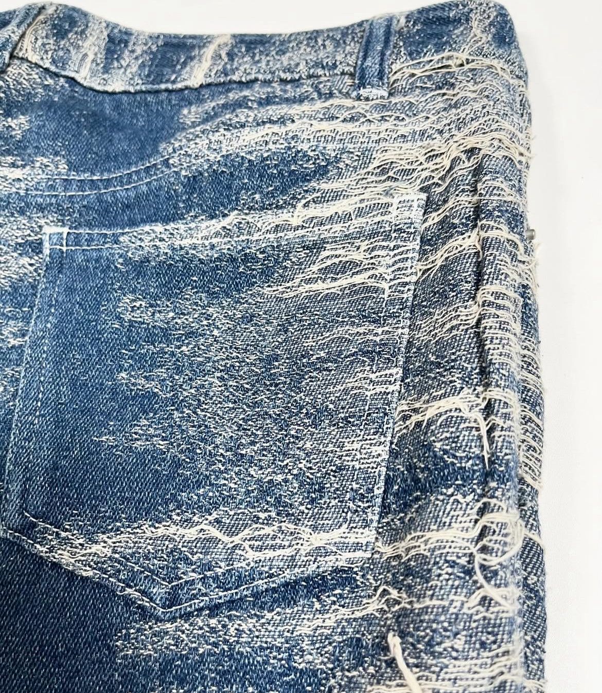 Le Grande Bleu (L.G.B.) 2000s Archival Hysteric If Six Distressed Jeans Flare y2k Size US 31 - 3 Thumbnail