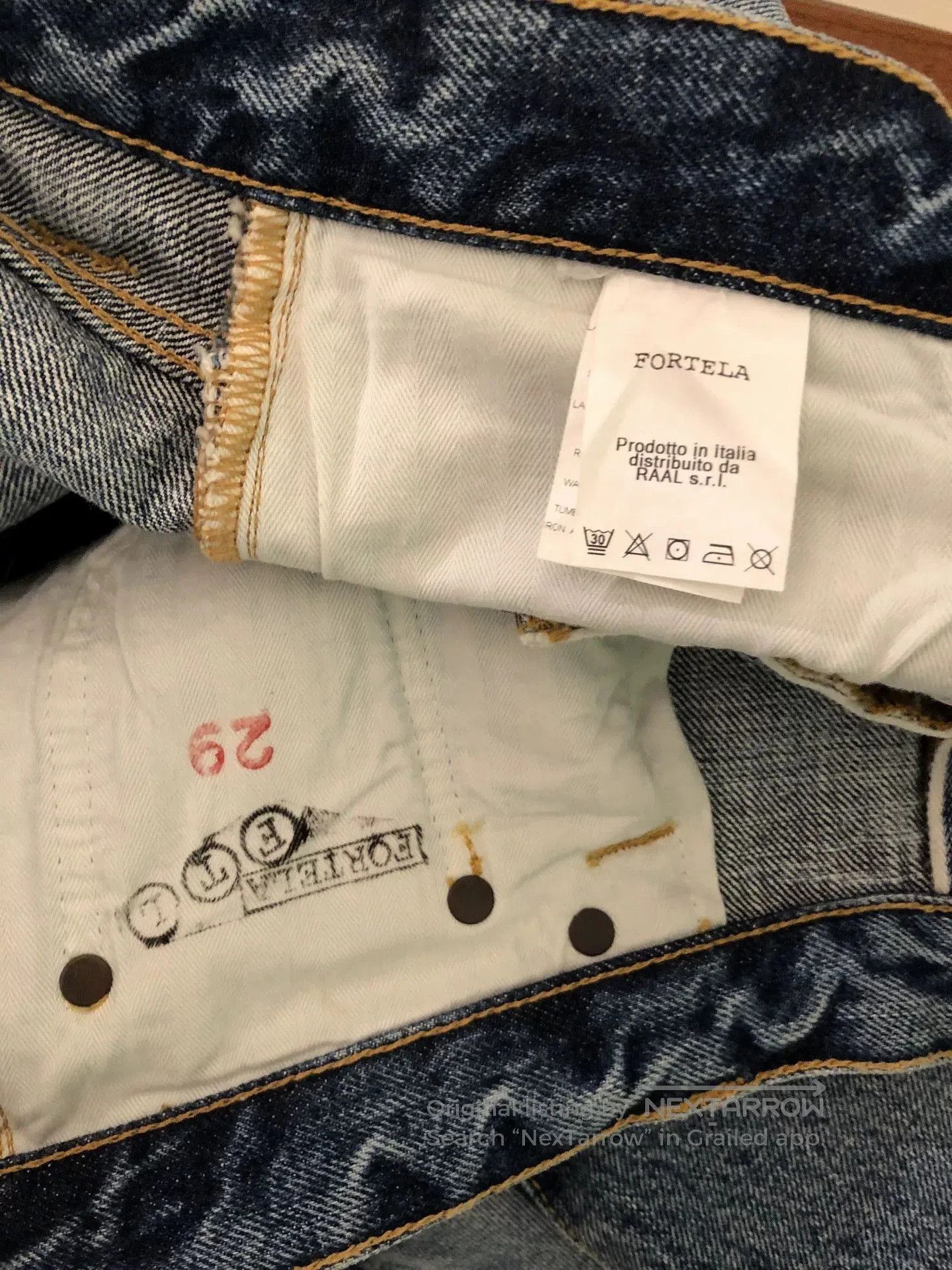 Fortela FORTELA Light Blue Washed Distressed Jeans. Size US 29 - 6 Thumbnail