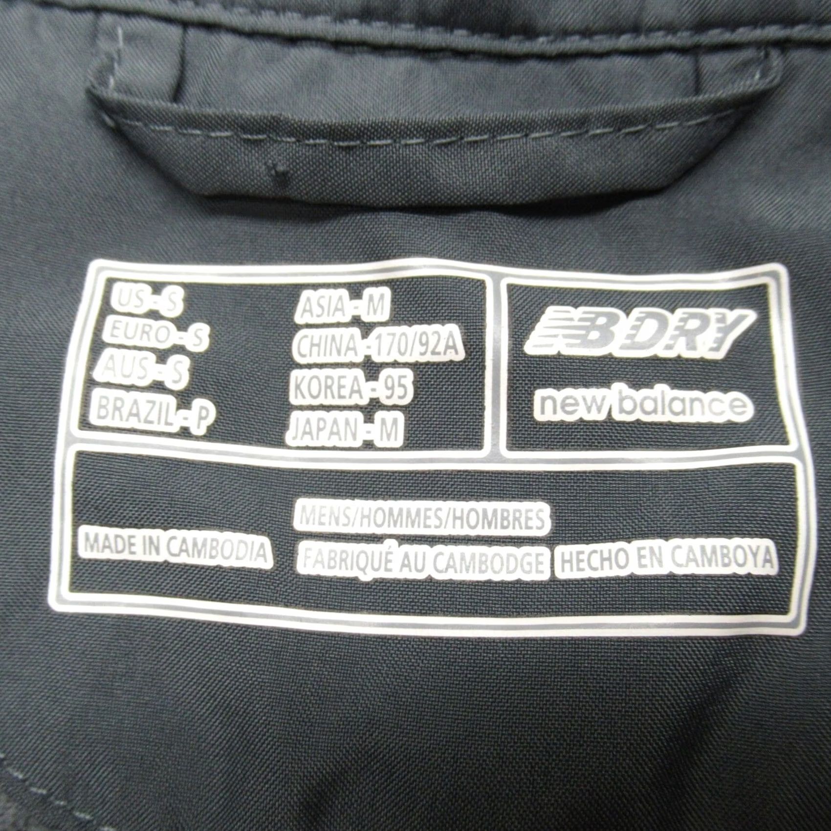 New Balance New Balance Jacket Mens Small Gray Reflective Tag Full Zip Running Training Size US S / EU 44-46 / 1 - 3 Thumbnail