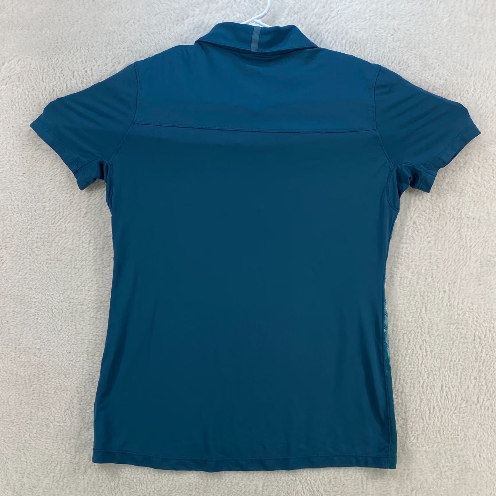Oakley VINTAGE Oakley Golf Womens Medium Teal Green Button Up Polo Shirt Top Lightweight Size M / US 6-8 / IT 42-44 - 2 Thumbnail