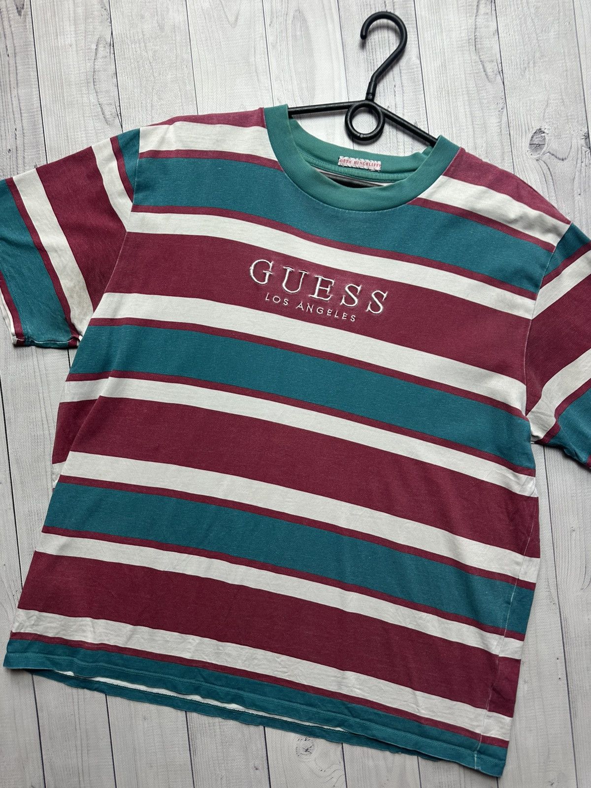 Guess × Vintage Vintage Guess ASAP Rocky striped tee size M distressed Size US M / EU 48-50 / 2 - 2 Thumbnail
