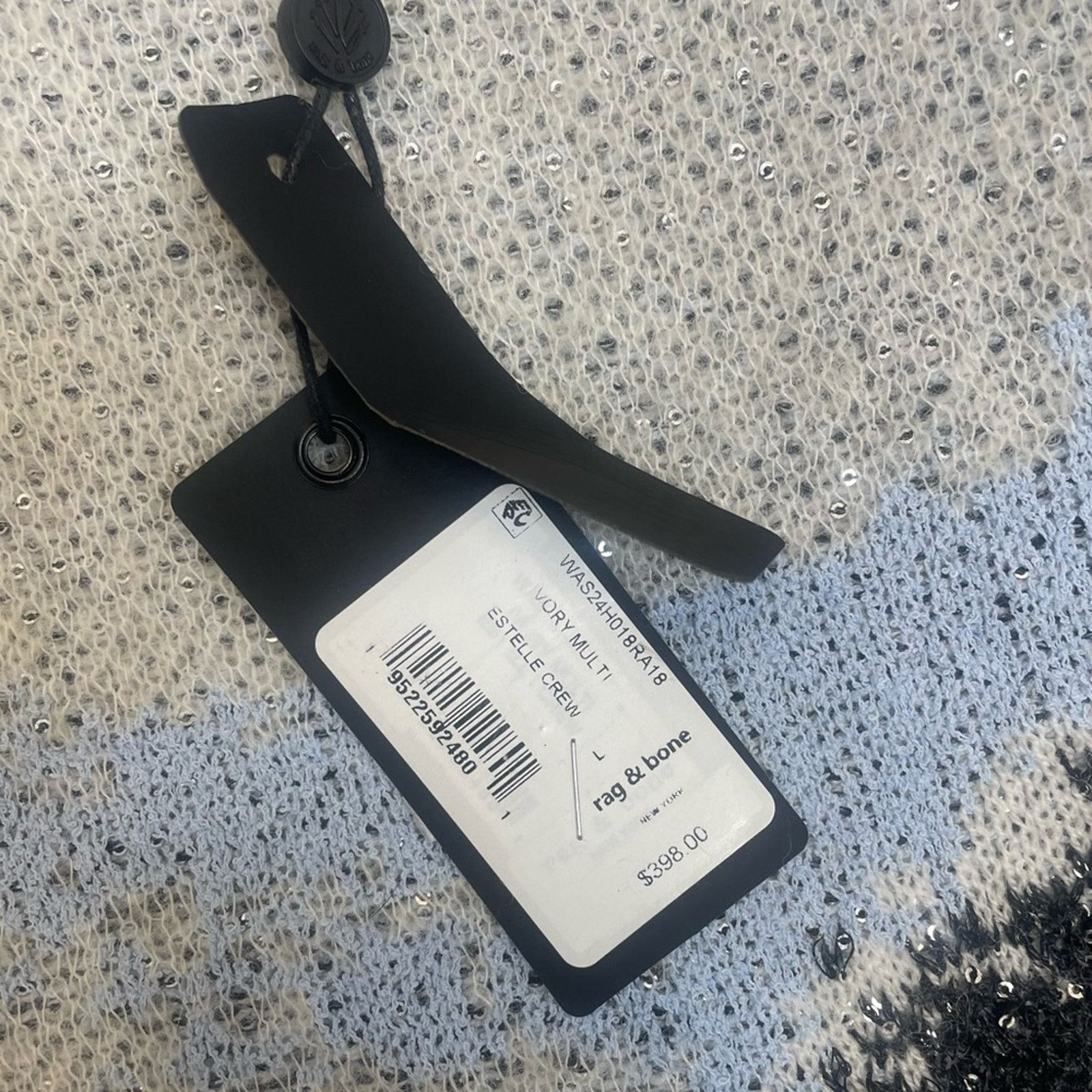 Rag & Bone NWT Rag & Bone Estelle Sequin Sweater size Large Size L / US 10 / IT 46 - 11 Thumbnail