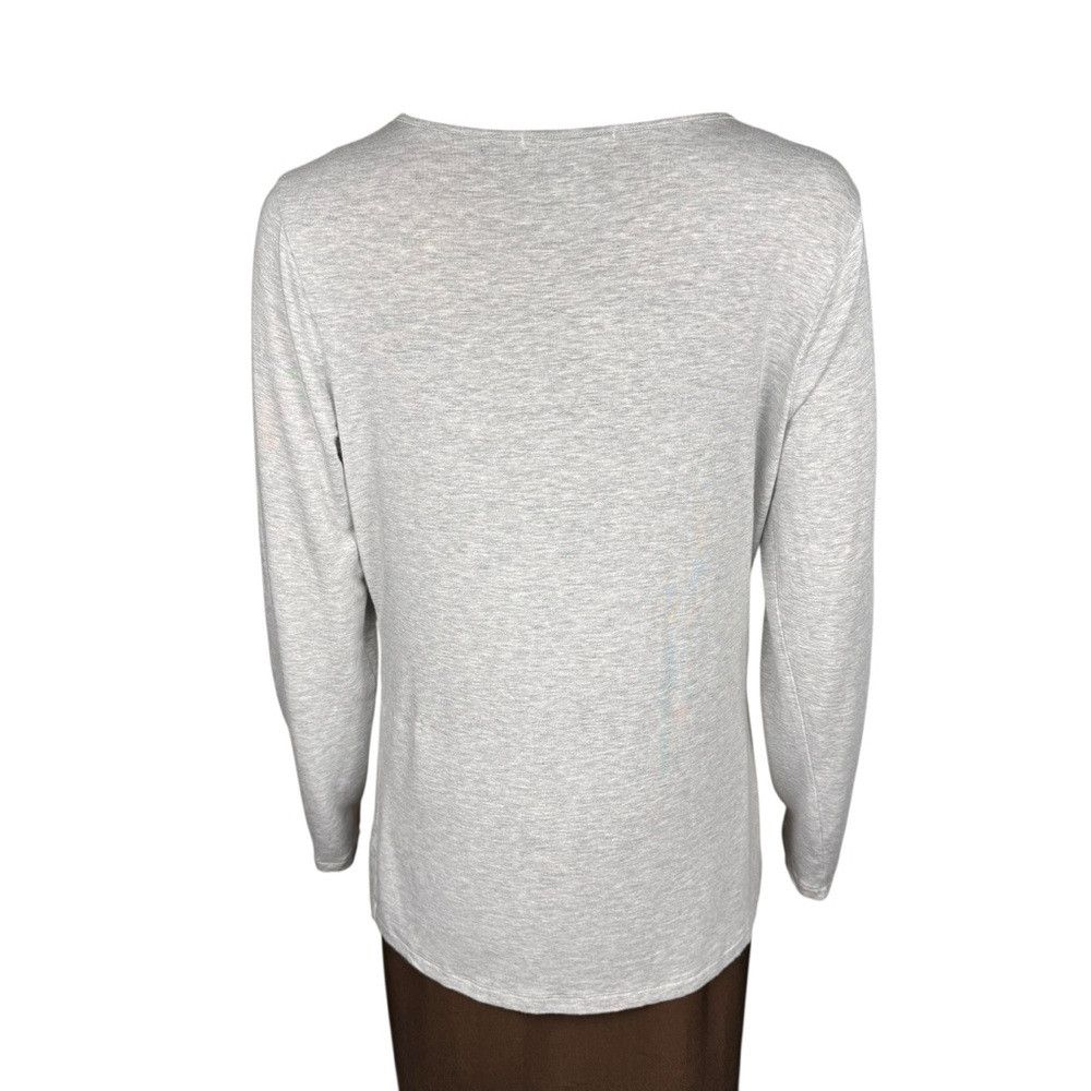Other Anthropologie Design History Cowl Neck Long Sleeve Light Gr Size L / US 10 / IT 46 - 4 Thumbnail