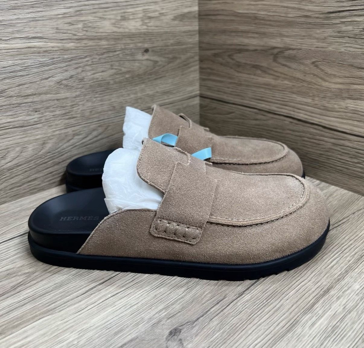 Hermes Hermès Go H Camel Mule Slides J41 Size US 8 / IT 38 - 4 Thumbnail
