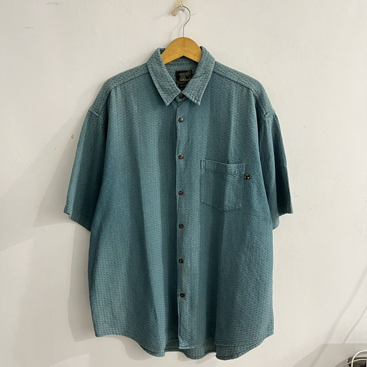 Japanese Brand Redsand Textured Bigsize Button Up Shirt Size US XXL / EU 58 / 5 - 1 Thumbnail