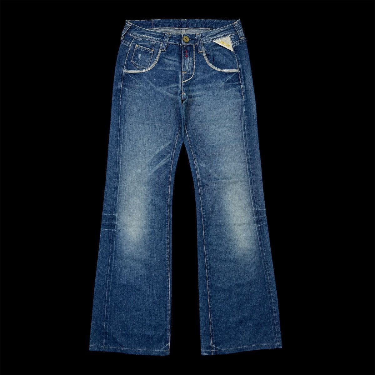 If Six Was Nine × Replay 2000s Vintage Replay Flare Blue Jeans Size 28" / US 6 / IT 42 - 1 Thumbnail
