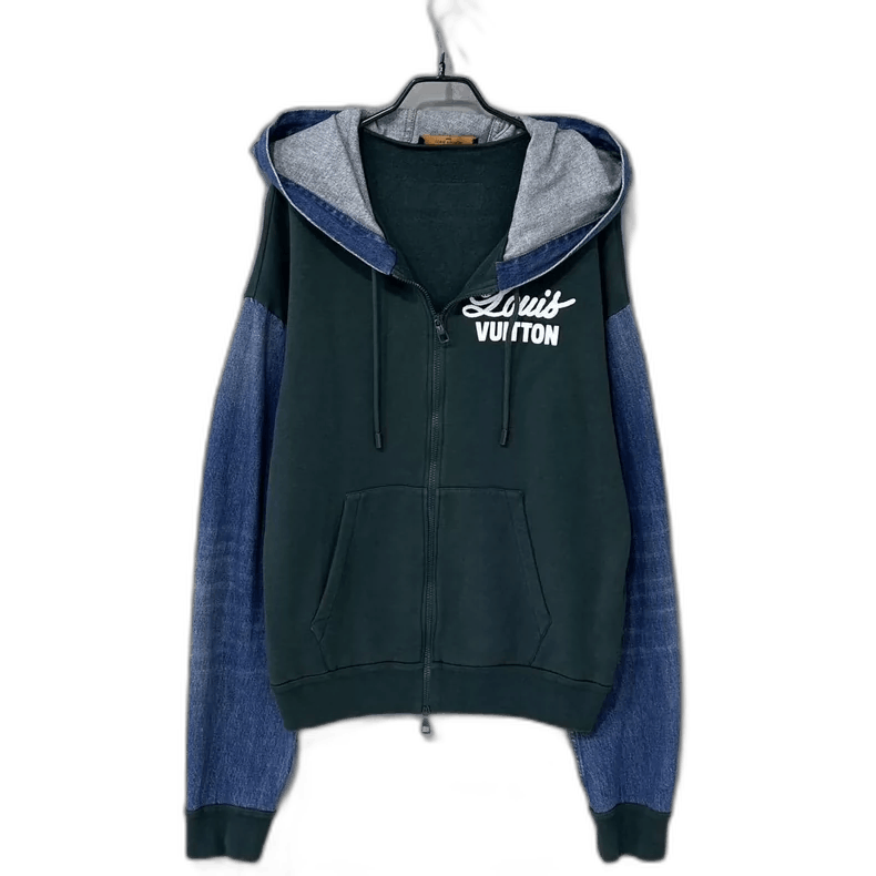 Louis Vuitton Louis Vuitton Denim Hoodie with Logo Size US XXL / EU 58 / 5 - 1 Thumbnail