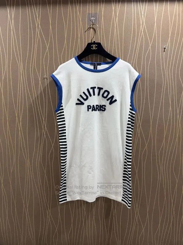 Louis Vuitton Louis Vuitton White Cotton Dress for Women . Size XS / US 0-2 / IT 36-38 - 1 Thumbnail