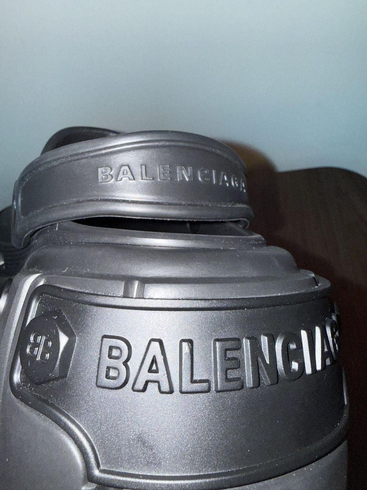Balenciaga × Crocs Balenciaga Hardcrocs Black on Black Size US 11 / EU 44 - 6 Thumbnail