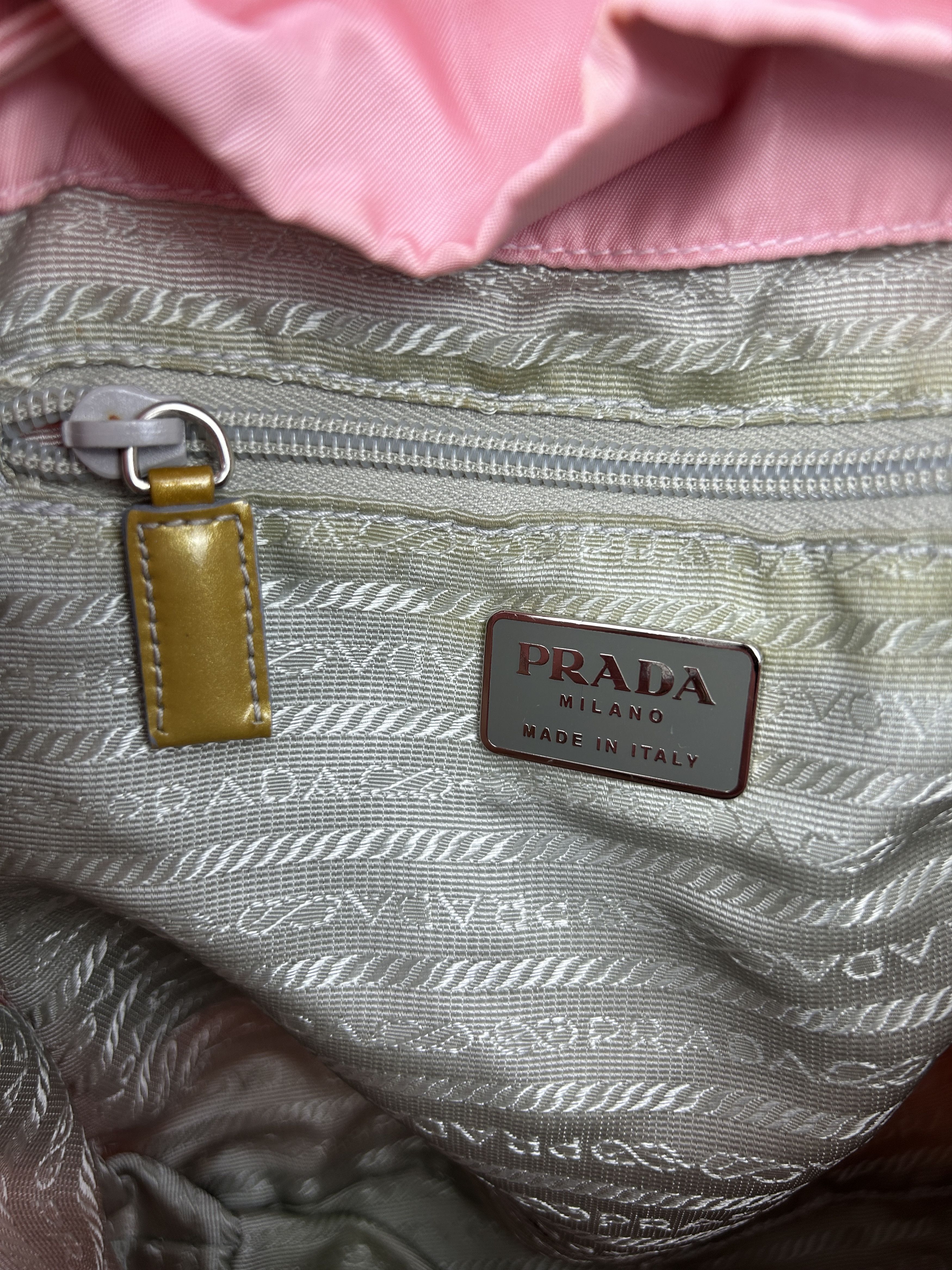Prada Prada nylon triangle logo pink backpack Size ONE SIZE - 24 Thumbnail