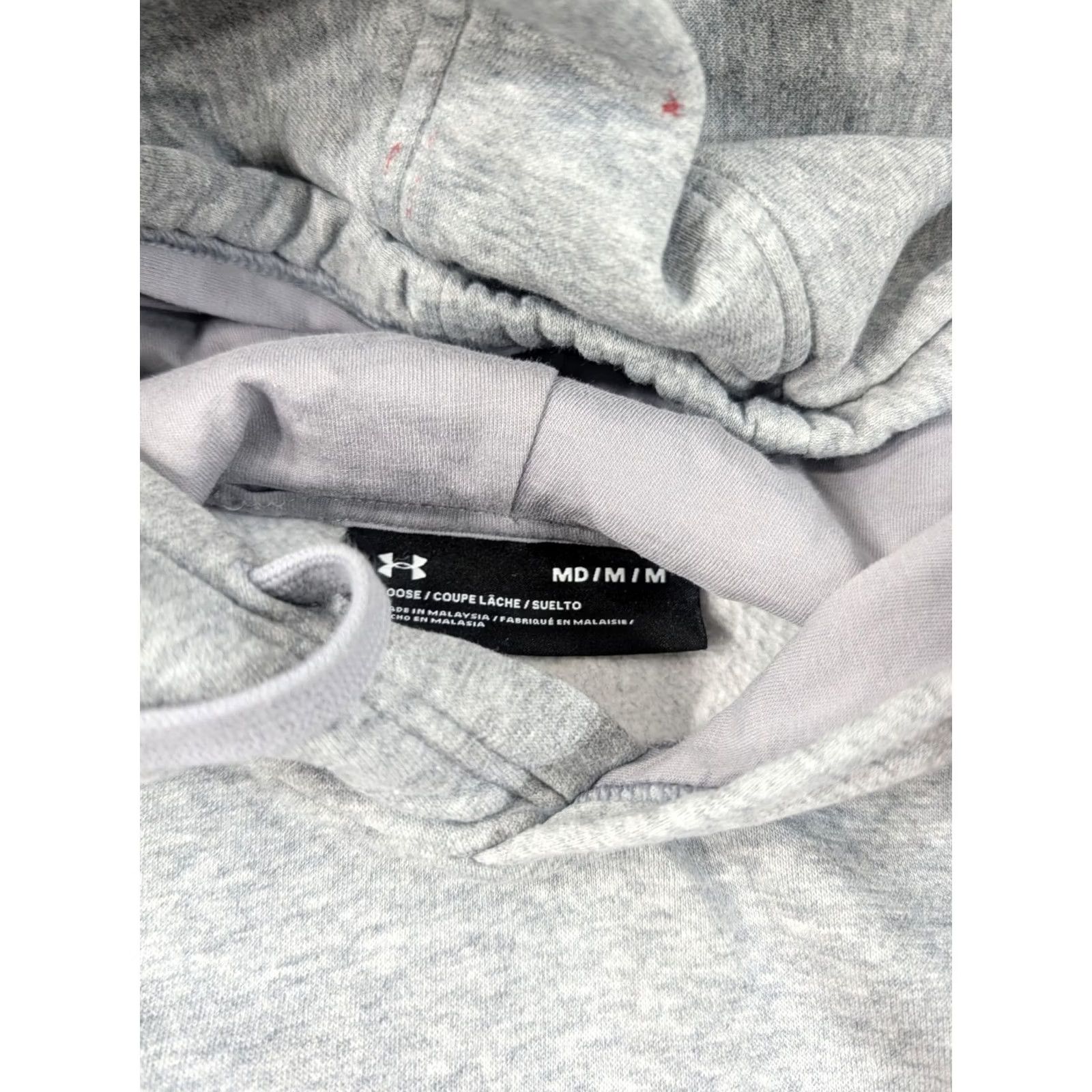 Under Armour Under Armour Hoodie Mens M Gray Freedom Flag Graphic Print Hooded Pockets UA Regular Pullover Size M Size US M / EU 48-50 / 2 - 4 Thumbnail