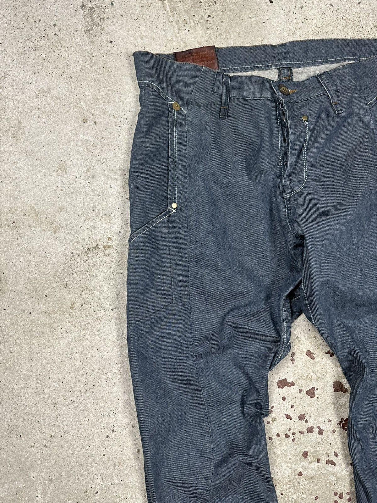 Lee × Vintage Vintage Y2K Lee Works of Denim Navy Denim Pants Jeans Size US 32 / EU 48 - 5 Thumbnail