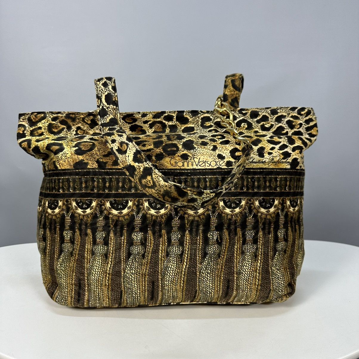 Versace GIANNI VERSACE Christian Fischbacher LEOPARD 🐆 bag vintage Size ONE SIZE - 1 Thumbnail
