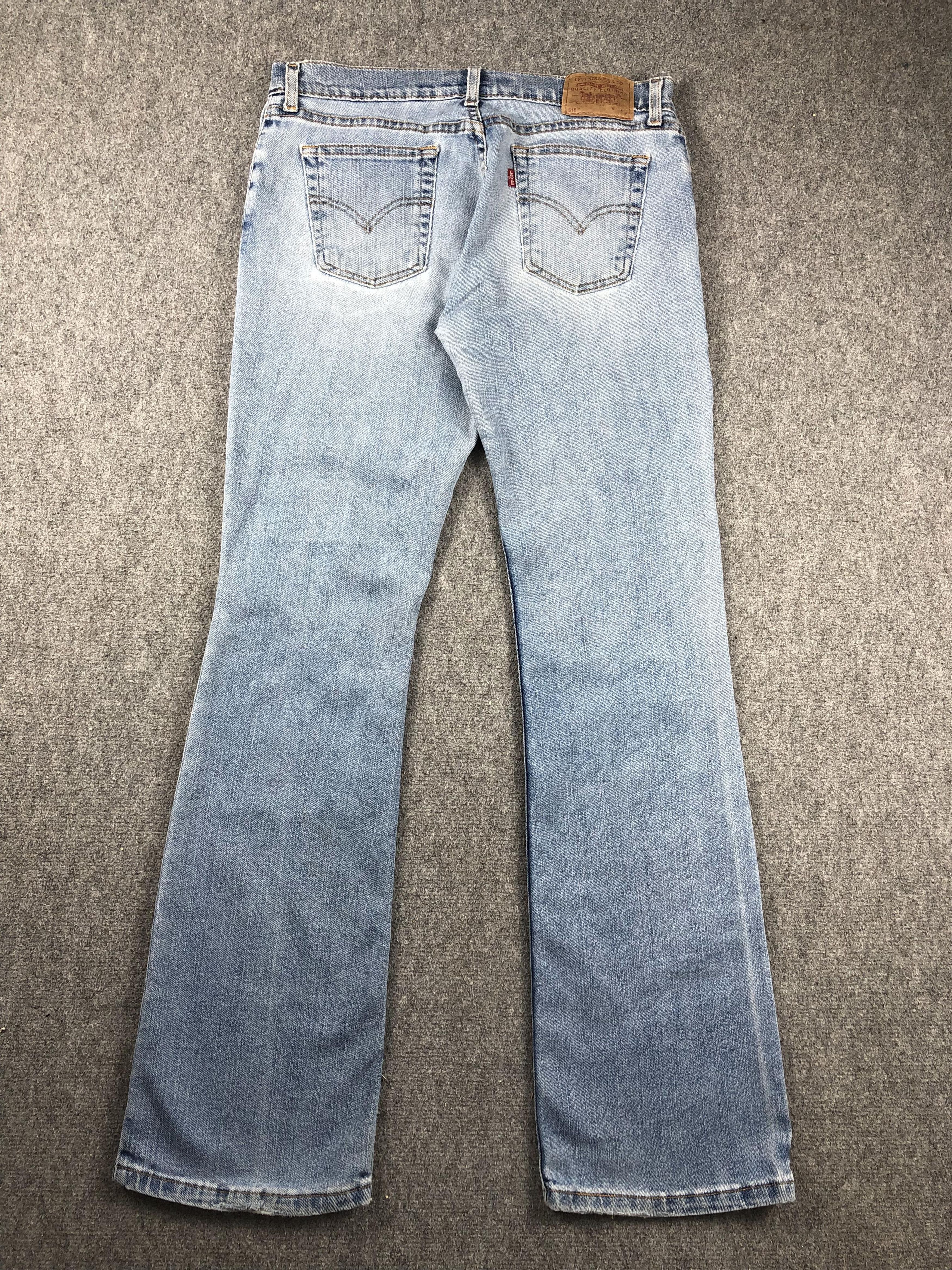 Levi's Vintage Levis 518 Flared Bootcut Distressed Jeans DJ0023 Size US 31 - 3 Thumbnail