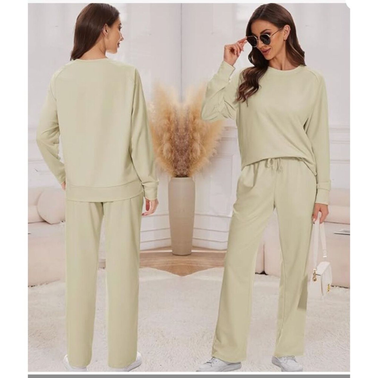 The Unbranded Brand 2 Piece Lounge Sets SIZE XS Beige Size 24" / US 00 / IT 34 - 4 Thumbnail