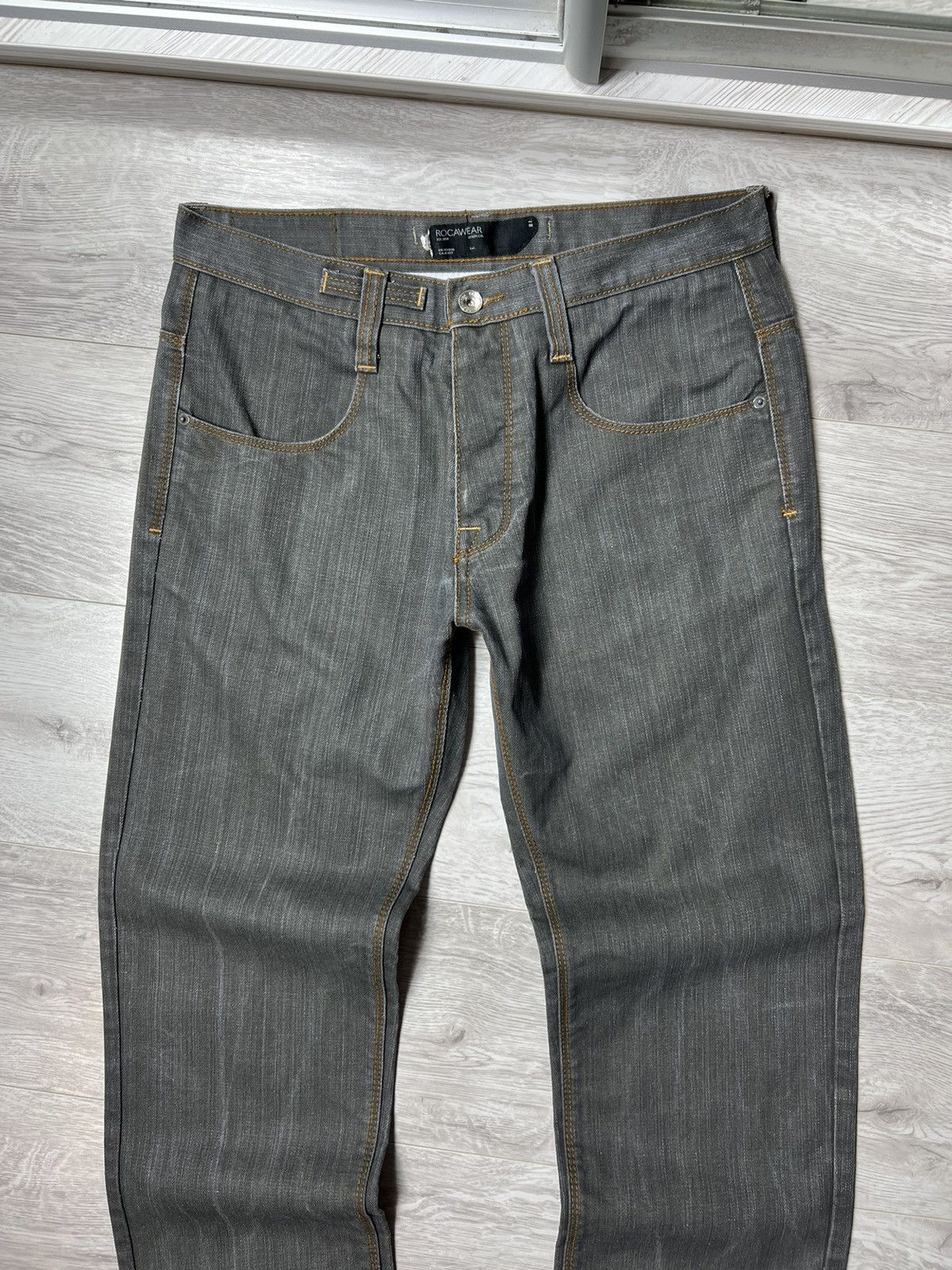 Rocawear × Vintage Vintage Rocawear Embroidered Pocket Logo Jeans Denim Pants Size US 32 / EU 48 - 10 Thumbnail