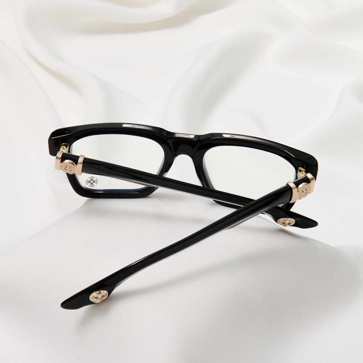 Chrome Hearts CHROME HEARTS HALLLAMANASS BLACK/ 18KGP GLASSES Size ONE SIZE - 6 Thumbnail