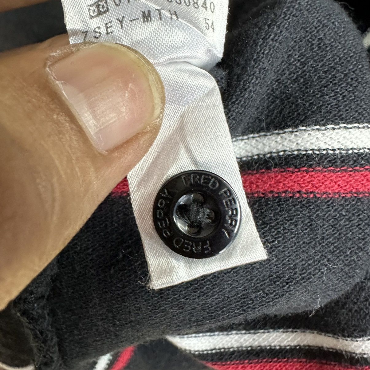 Fred Perry Vintage Fred Perry Stripe Polo Shirt A755 Size US L / EU 52-54 / 3 - 10 Thumbnail