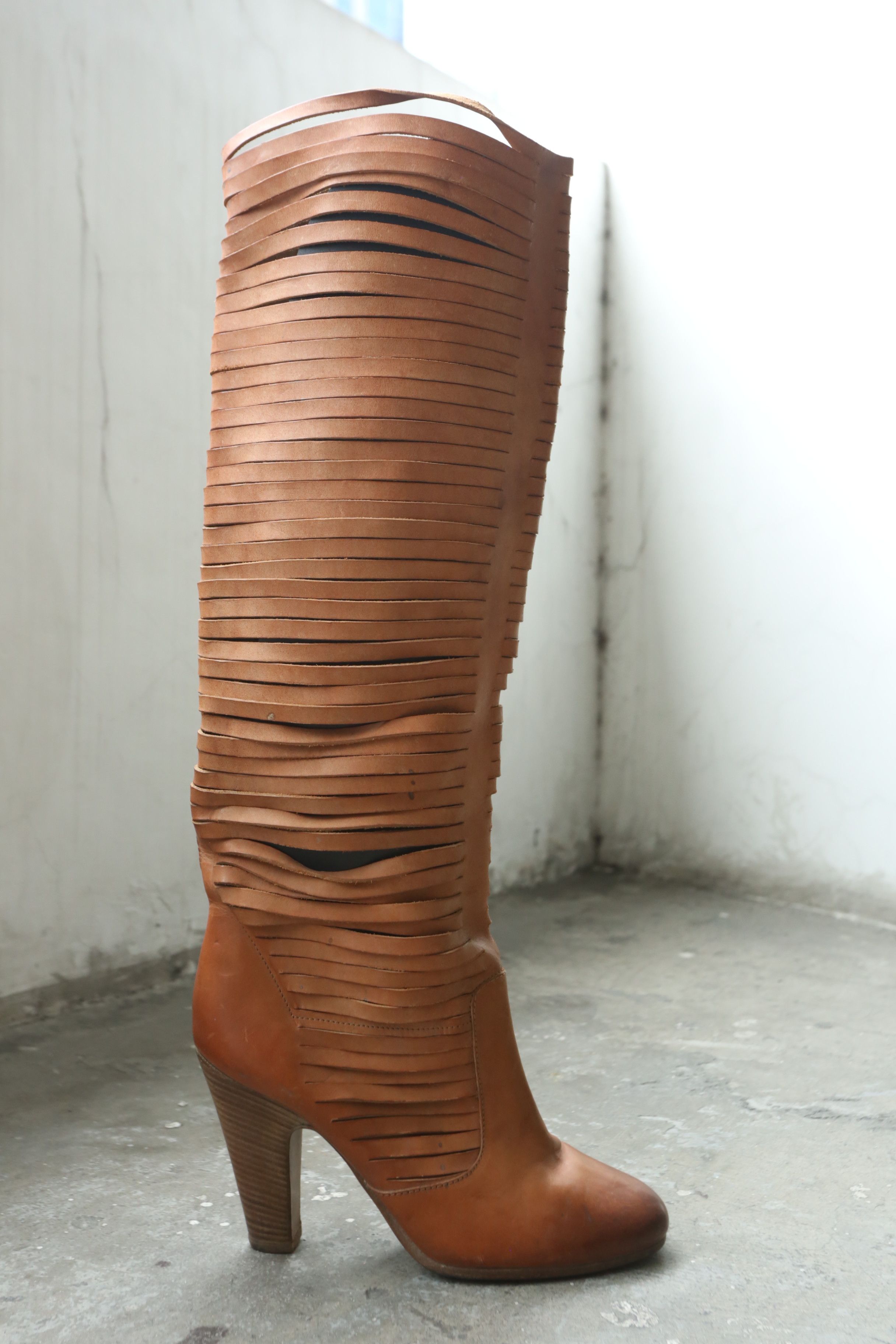 Maison Margiela Margiela - S/S 08 - Slashed Boots Size US 8 / IT 38 - 3 Thumbnail