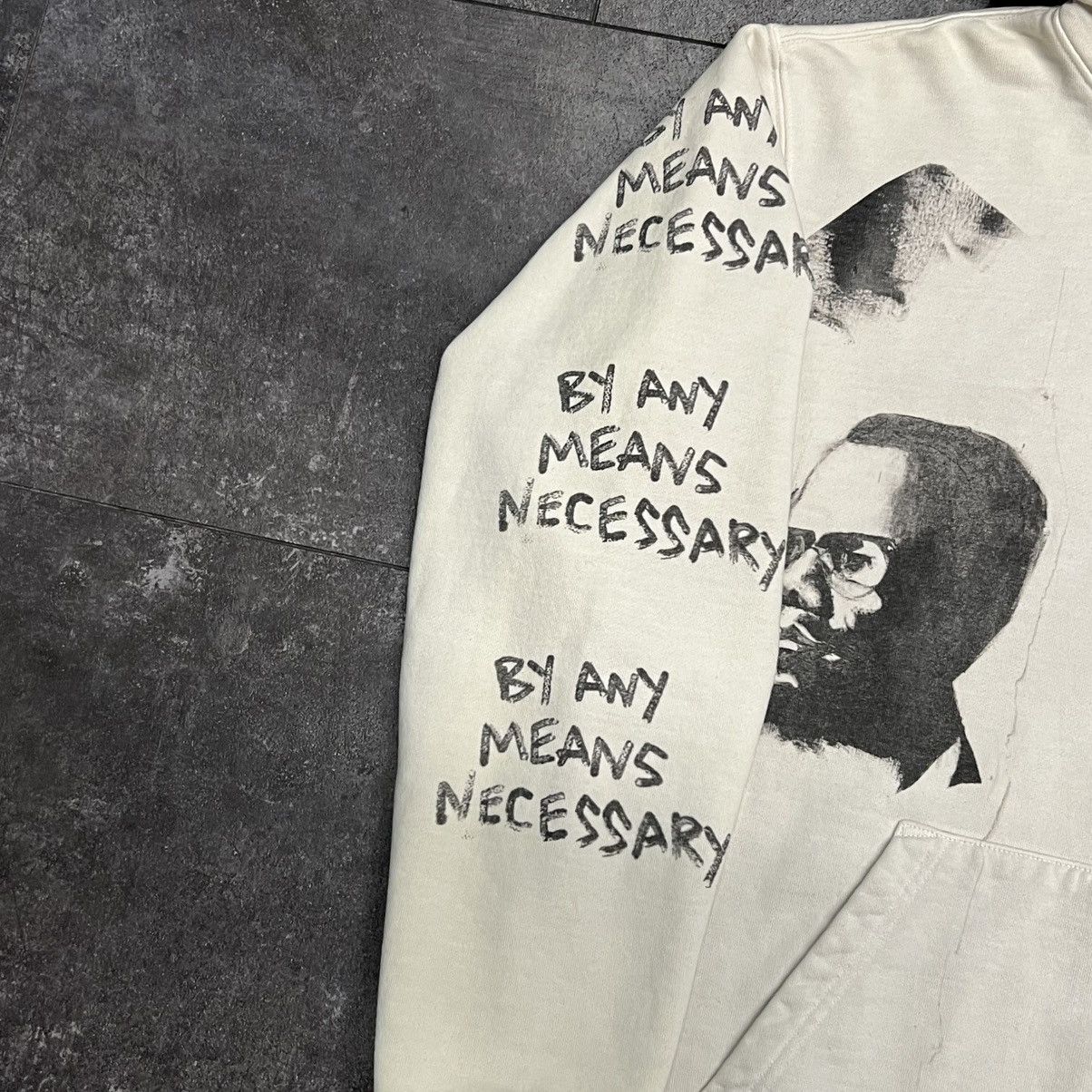 Barriers Barriers Worldwide Malcom X Restricted Hoodie Cream Size US L / EU 52-54 / 3 - 5 Thumbnail