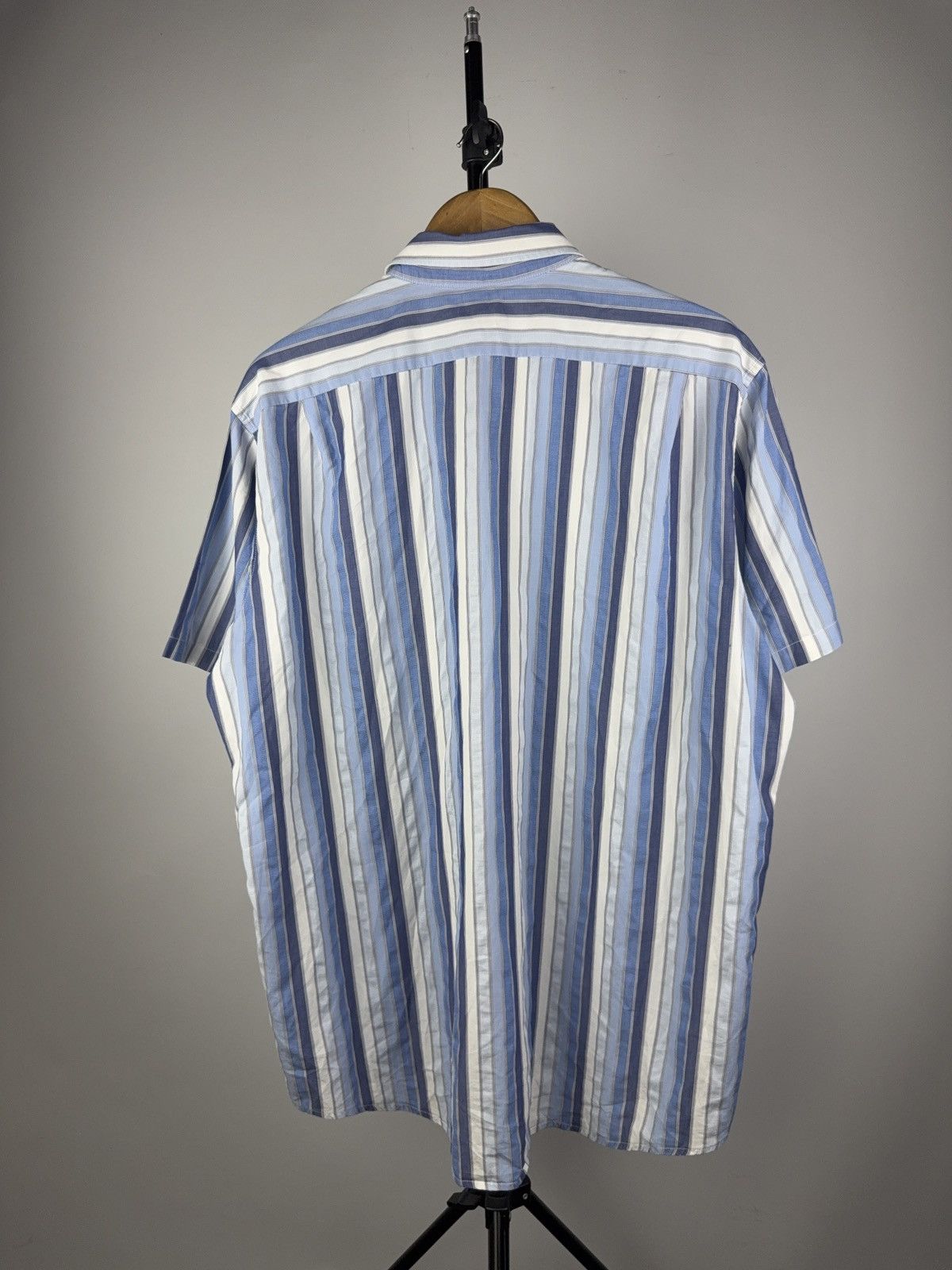 Lacoste Vntg 90s Retro striped Lacoste Old Money Style Short Shirt Size US L / EU 52-54 / 3 - 7 Thumbnail