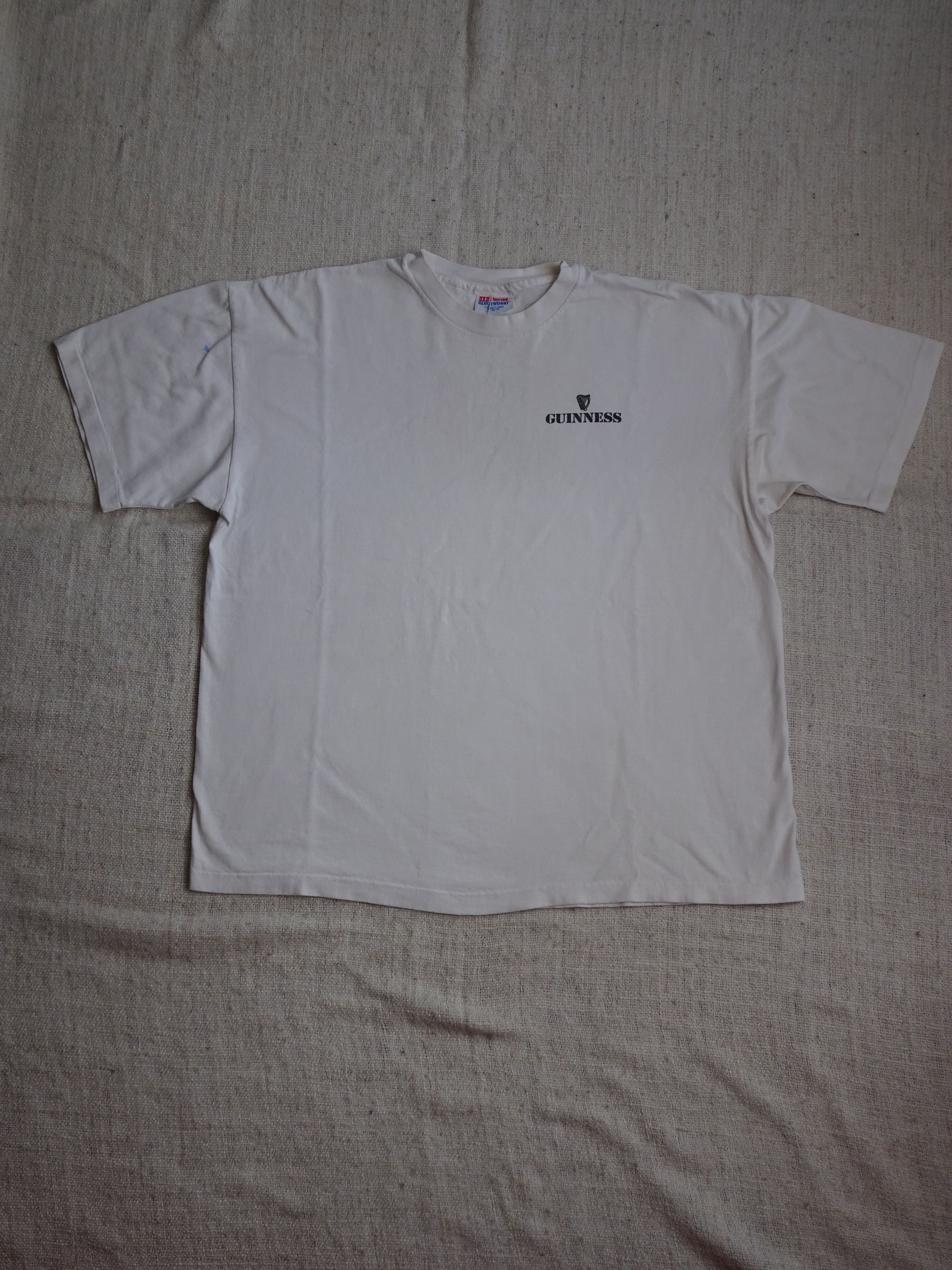 Hanes Vtg 90s Single Stitch Guinness Ohio University Graphic Tee Size US XL / EU 56 / 4 - 2 Thumbnail