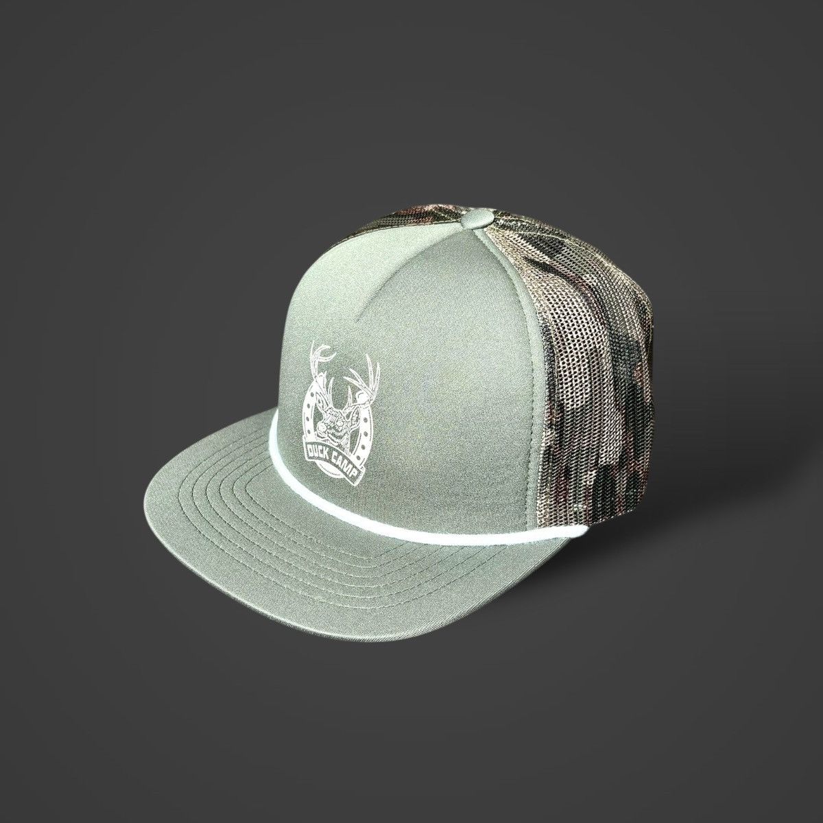 Other Duck Camp Men’s Thyme Green Retro Trucker Hat Sz OS Size ONE SIZE - 1 Thumbnail