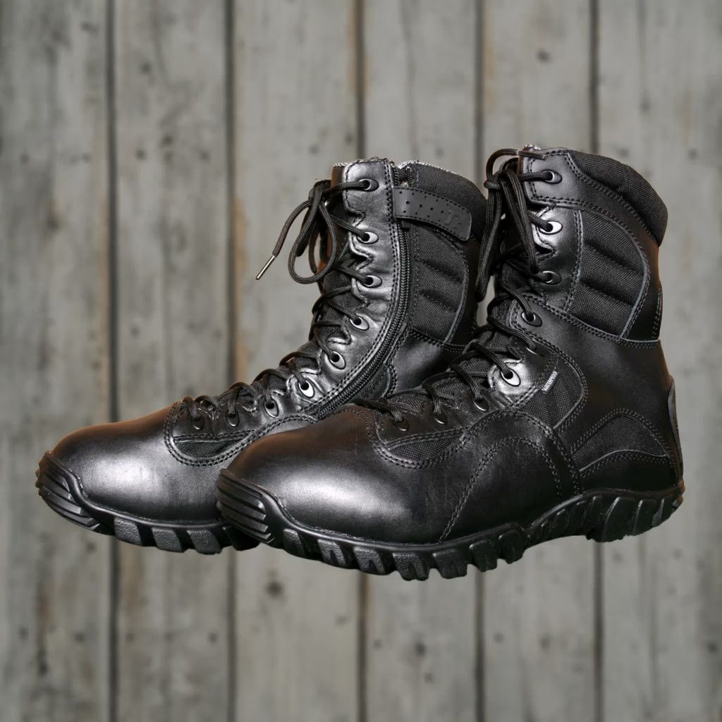 Vintage Corcoran Tanker Boots Black Mens 11.5 D Black  display picture 1