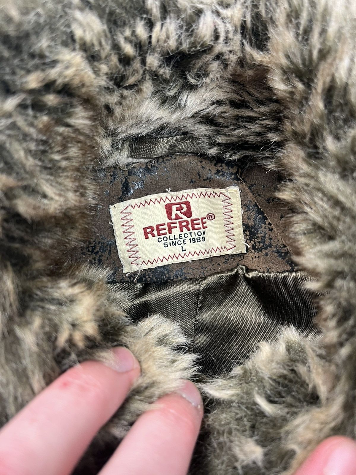 If Six Was Nine 💥Y2k Vintage Fluffy Fur Faux LGB IfSixWasNine Vest Jacket Size US L / EU 52-54 / 3 - 9 Thumbnail