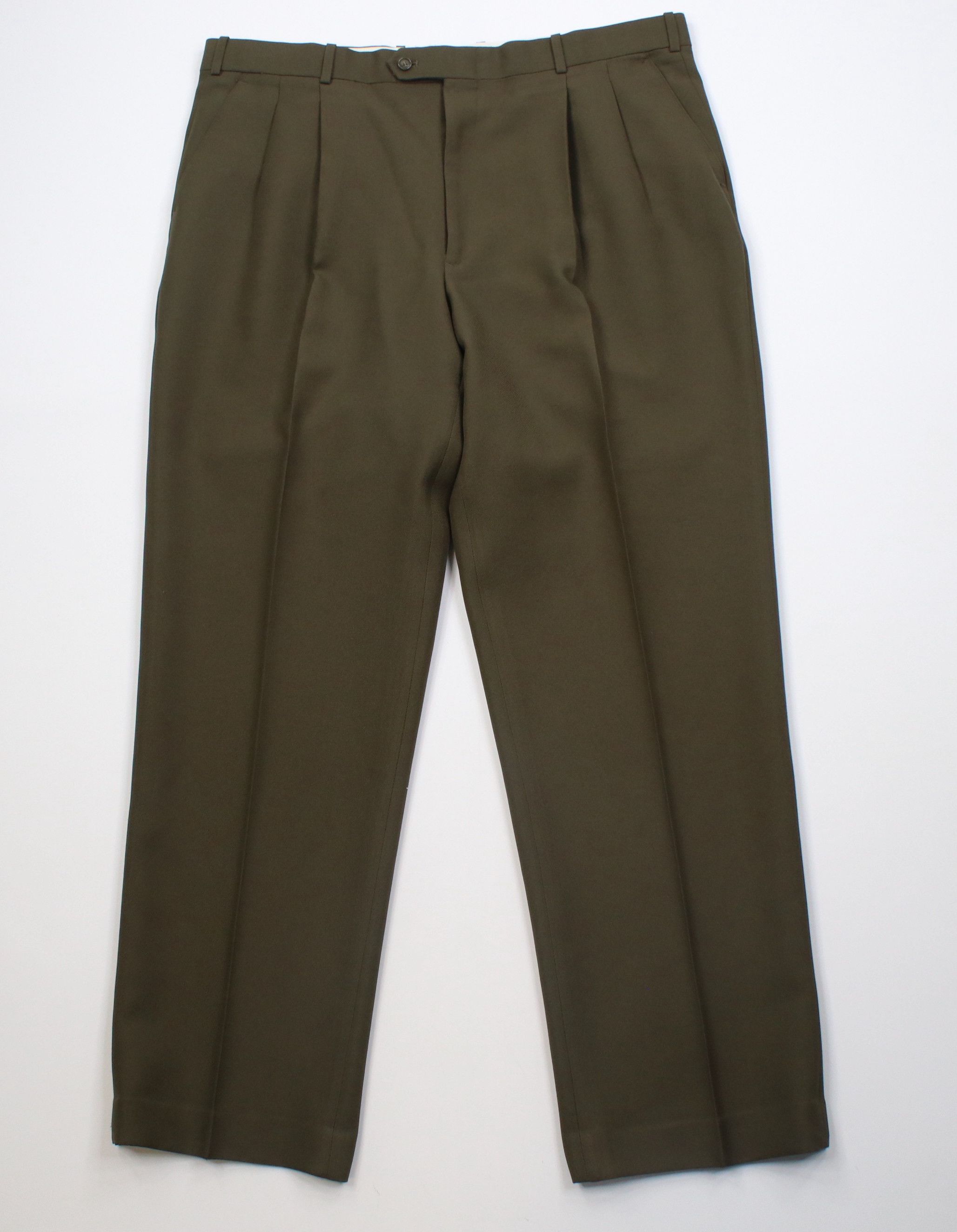 Vintage Vintage 90s Streetwear Wide Leg Chino Pants Olive Green Size US 40 / EU 56 - 1 Thumbnail
