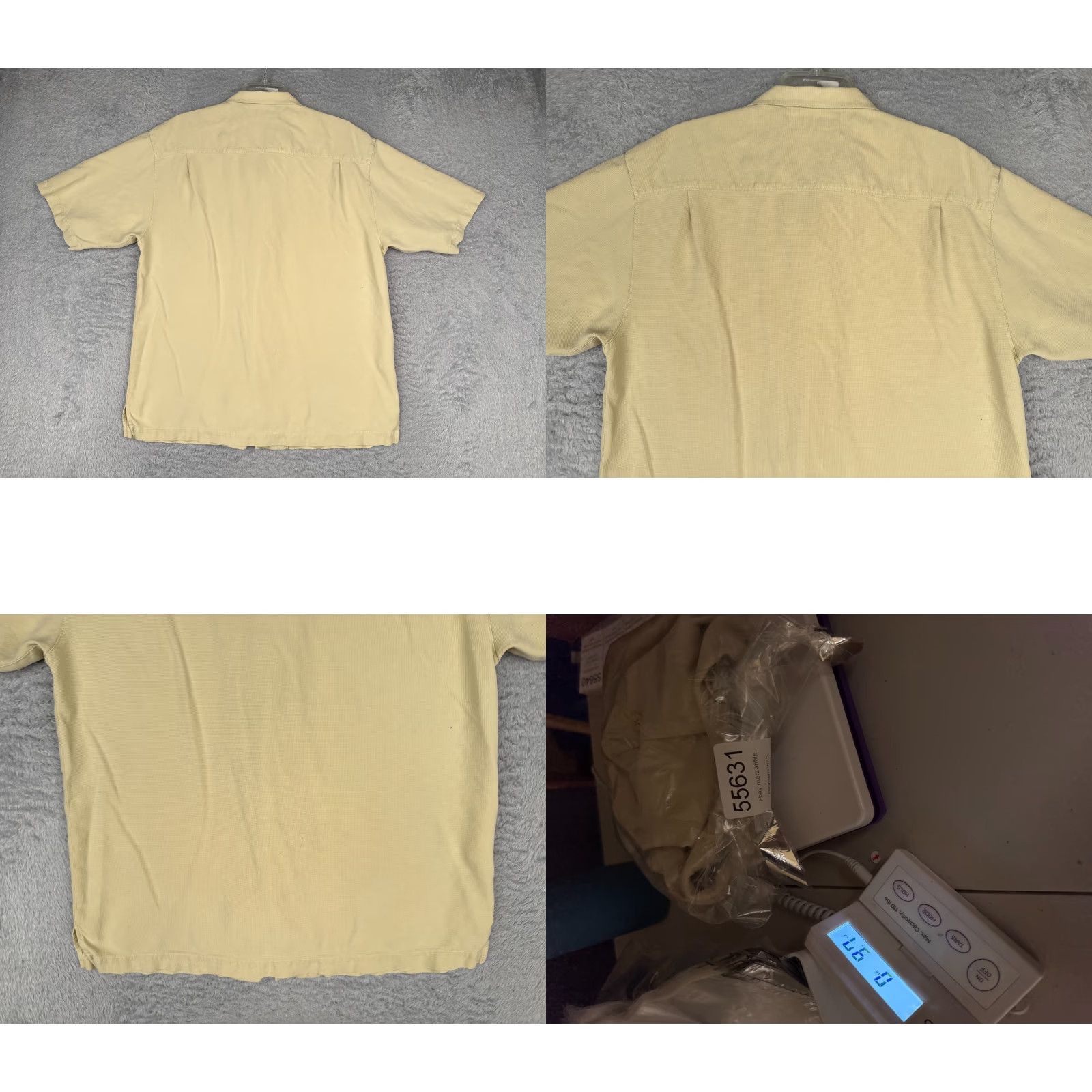 Tommy Bahama Tommy Bahama Shirt Men L Yellow Silk Button-Up Short Sleeve Hawaiian Aloha Beach Vacation Resort 40 in Chest Pockets Mens Size US L / EU 52-54 / 3 - 9 Thumbnail