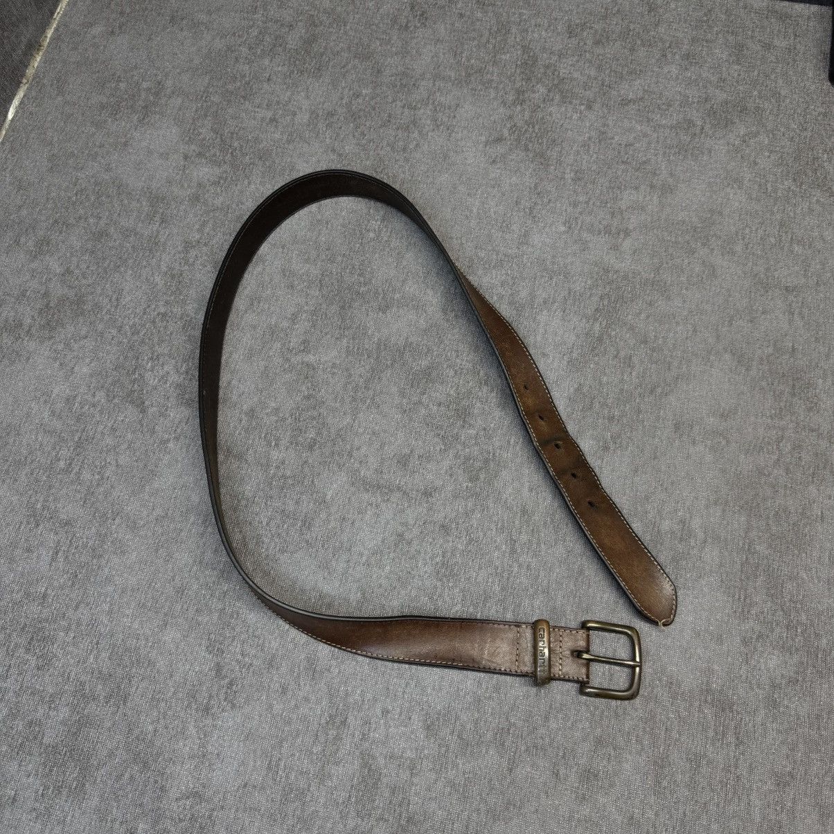 Carhartt × Leather × Vintage Carhartt leather belt vintage Size 36 - 11 Thumbnail