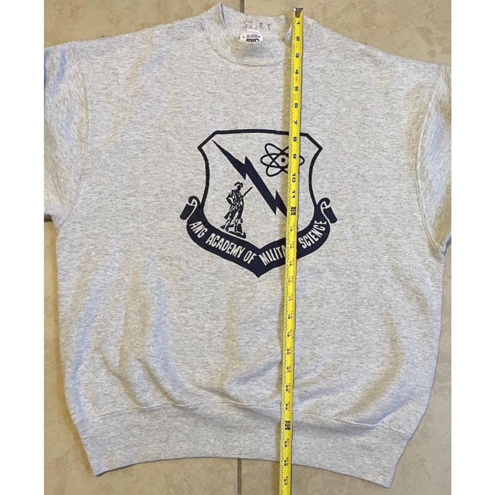 Vintage VINTAGE Academy Military Science Faded Sweatshirt S Gray Mens Hoodie Small 90s College USA Army PE Track Vintage 80s 90s USAF Grunge Size US S / EU 44-46 / 1 - 7 Thumbnail