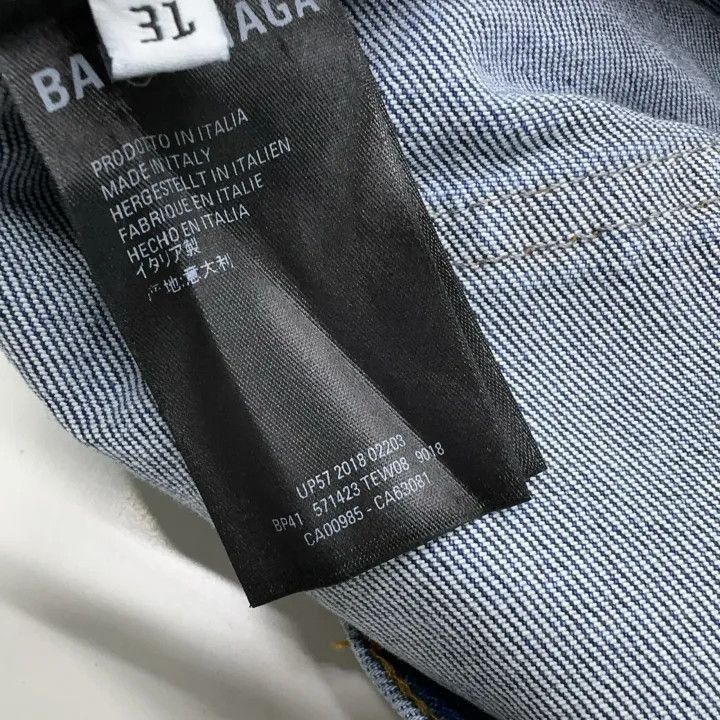 Balenciaga Balenciaga Blue Straight Leg Jeans 0079-2507 Size US 31 - 5 Thumbnail