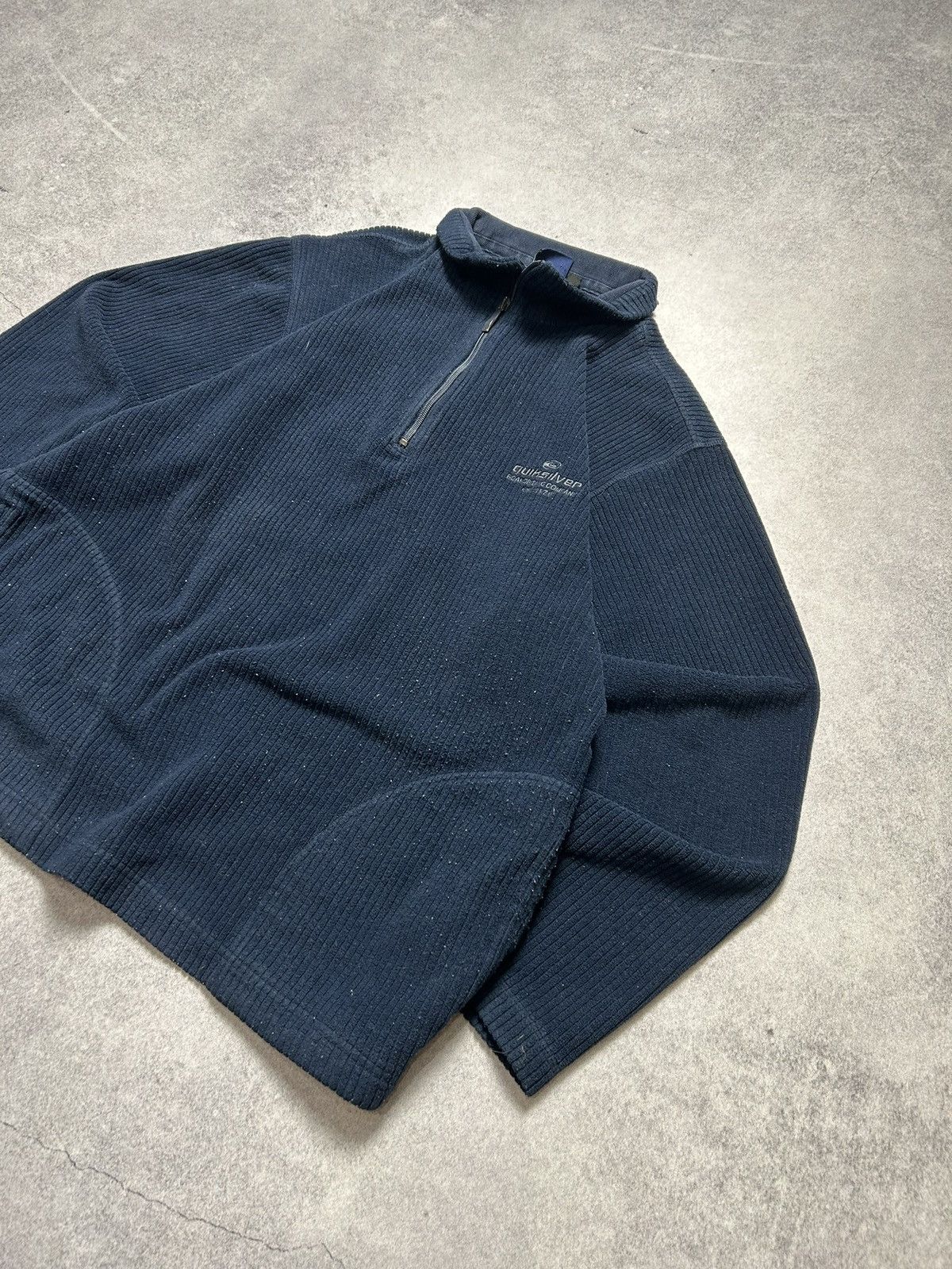 Quiksilver Vintage 90’s Quiksilver Logo Surf 1/4 Zip Fleece Sweatshirt Size US L / EU 52-54 / 3 - 2 Thumbnail