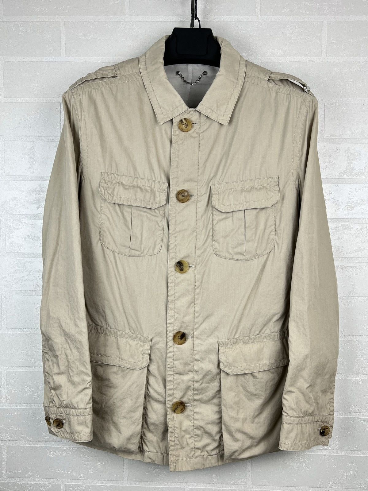 LOUIS VUITTON Jacket Light Multipocket Cotton LV Metal Logo