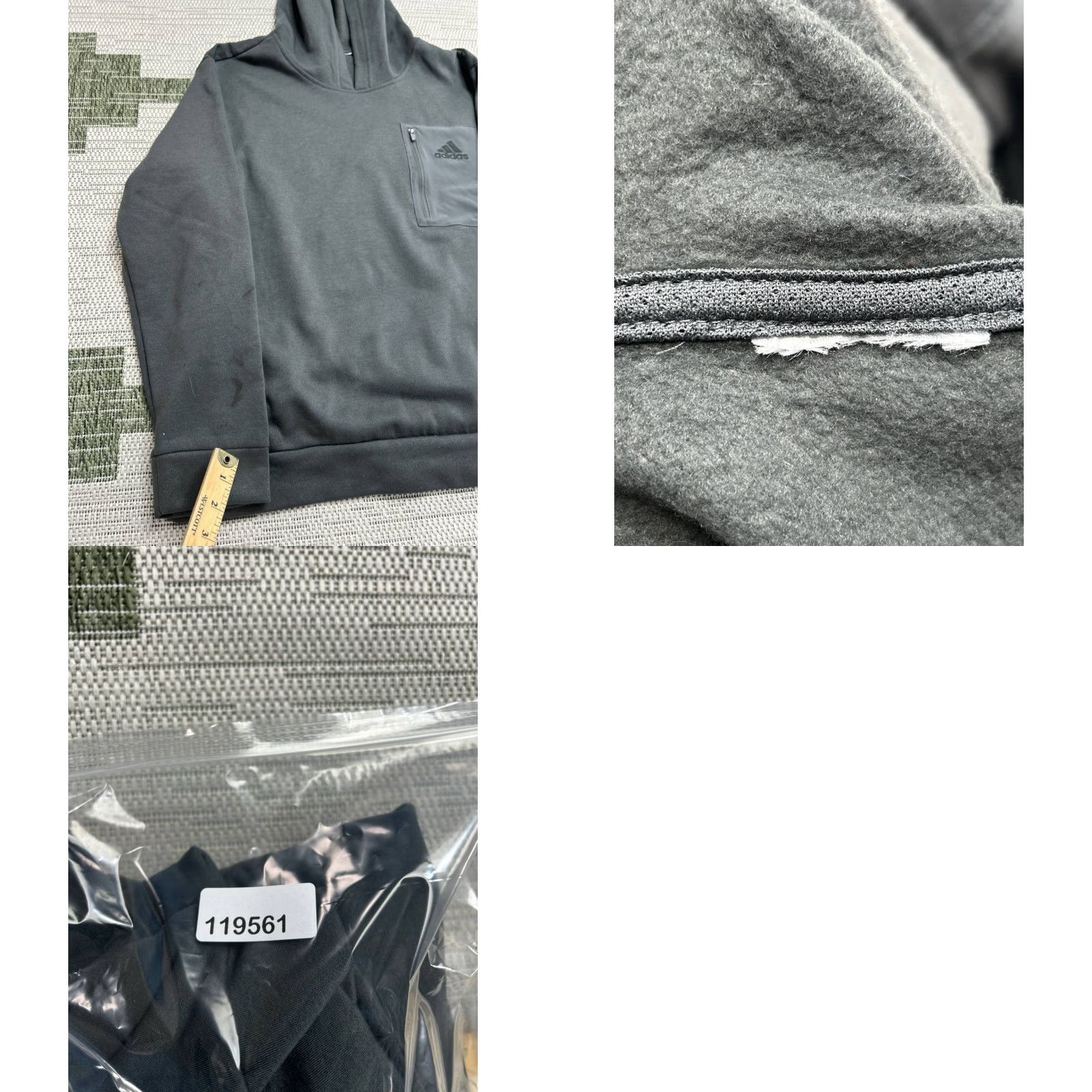 Adidas Adidas Hoodie Mens XL Black Fleece Lined Kangaroo Pocket Cozy Athleisure Hooded Pockets Logo Pullover Sports Mens XL Black Adidas Hoodie Size US XL / EU 56 / 4 - 8 Thumbnail