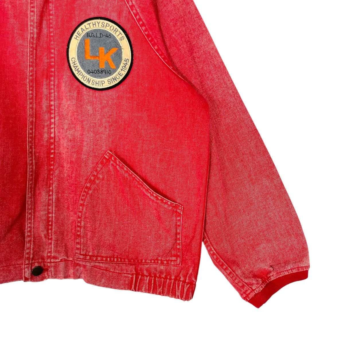Vintage Healthy Sport Denim Jacket ChampionShip 1945 International Size US L / EU 52-54 / 3 - 5 Thumbnail